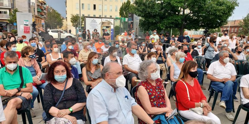 Públic assistent al primer debat del nou cicle de l'ANC Sant Cugat. FOTO: JLSilva