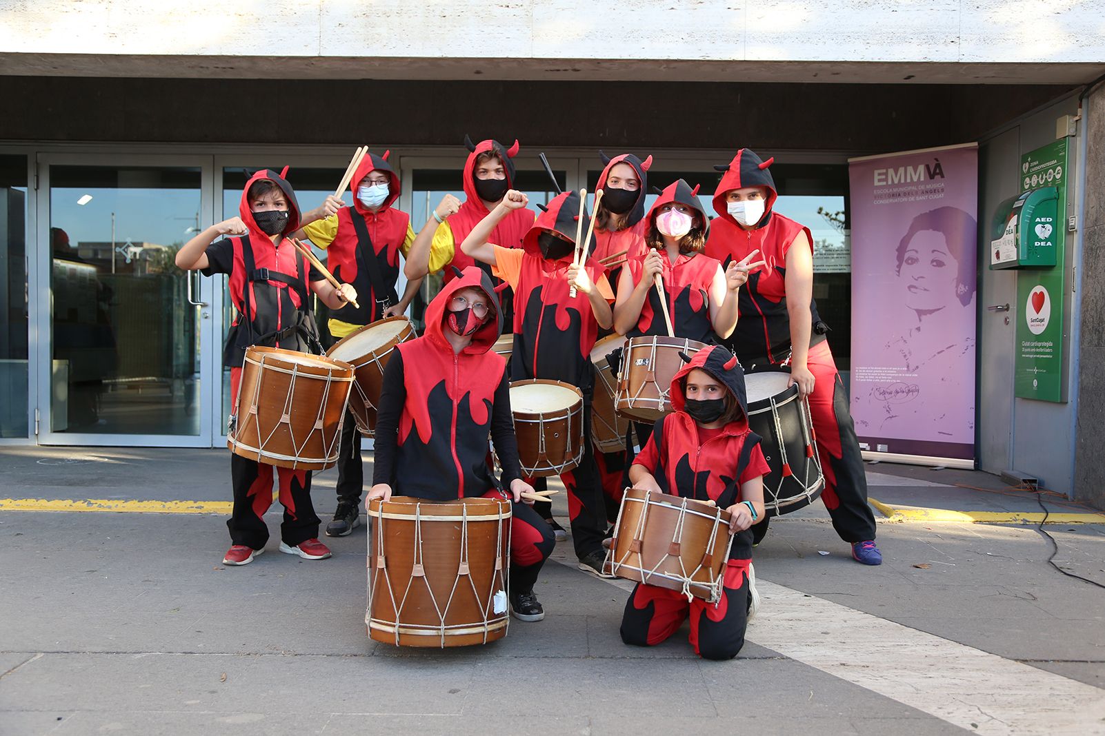 Esclat de foc Infantil "Foc al virus". Foto: Anna Bassa