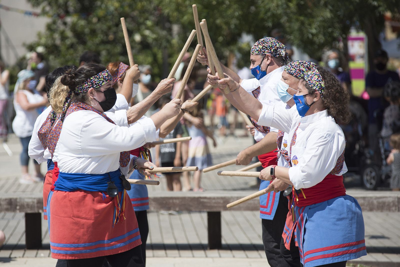 Ball de caparrots i mostra d'entremesos. Foto: Bernat Millet.