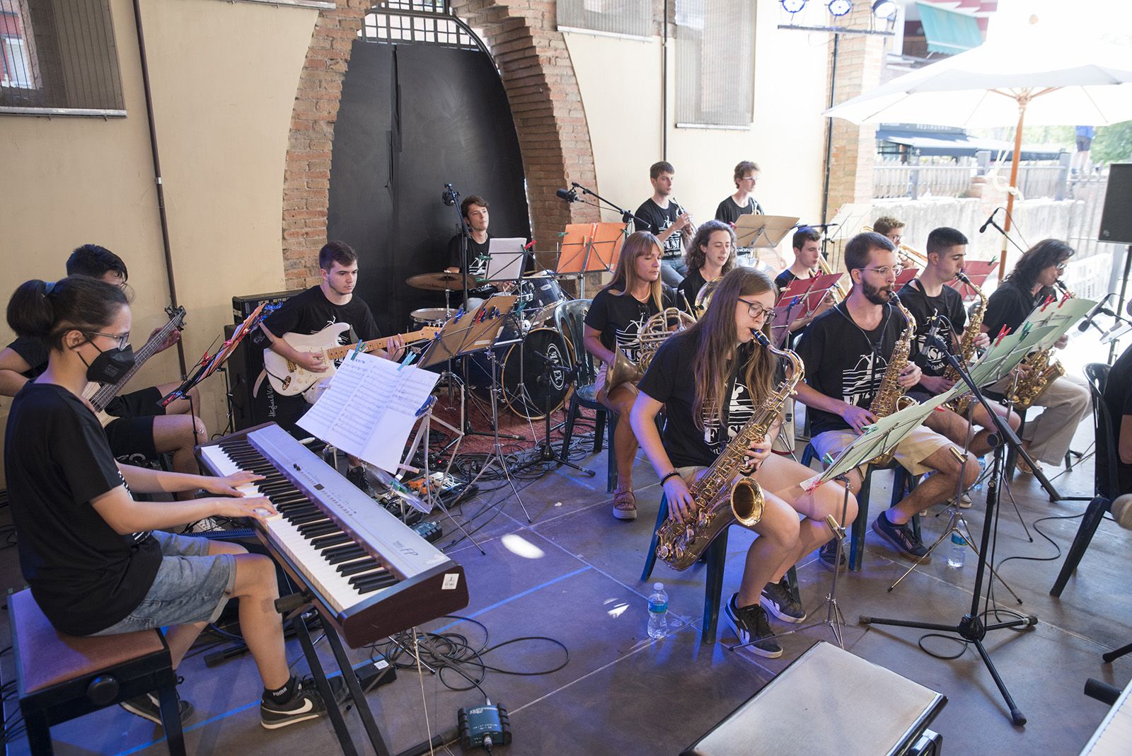 Concert de swing de l'Orquestra Moderna Fusió i Joan Pau Chaves. FOTO: Bernat Millet