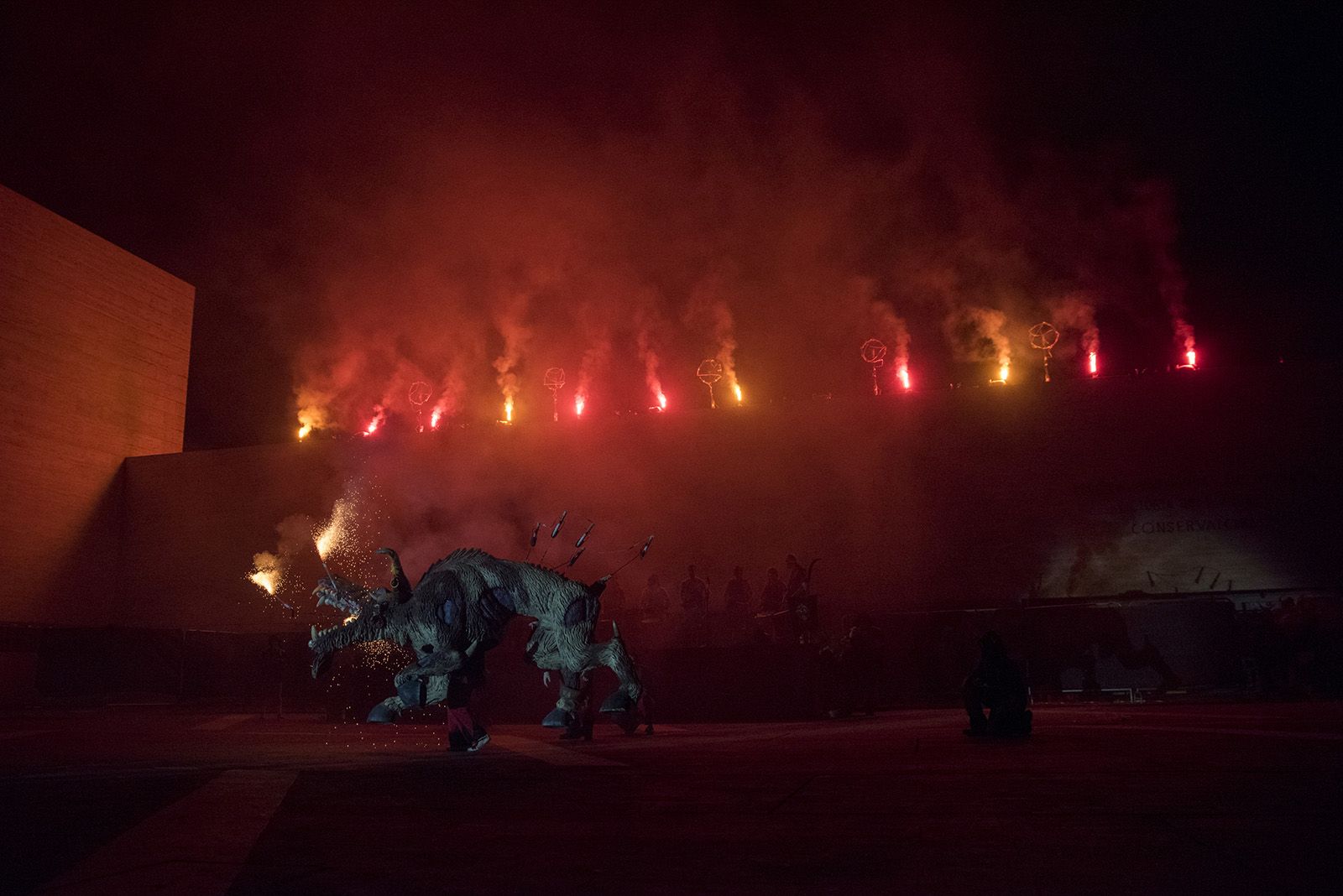 Versots i esclat de foc de Festa Major. Foto: Bernat Millet.