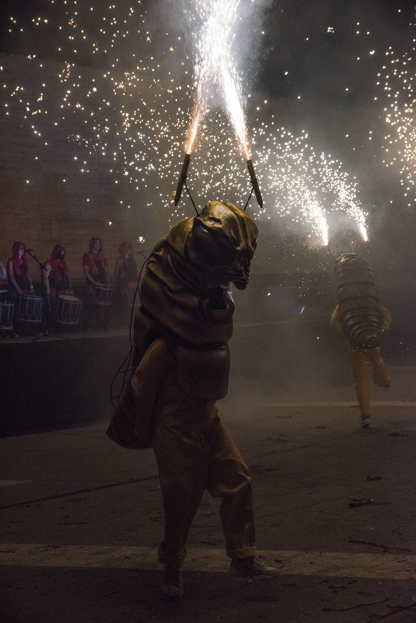 Versots i esclat de foc de Festa Major. Foto: Bernat Millet.