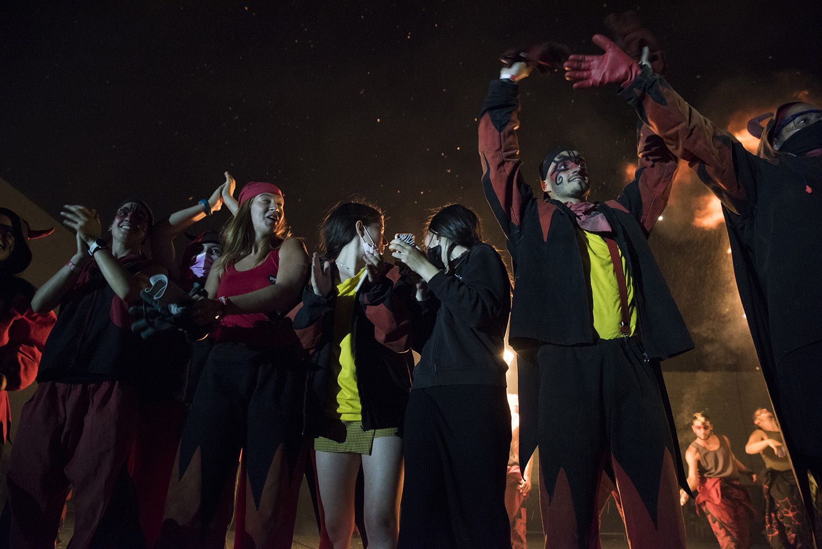 Versots i esclat de foc de Festa Major. Foto: Bernat Millet.