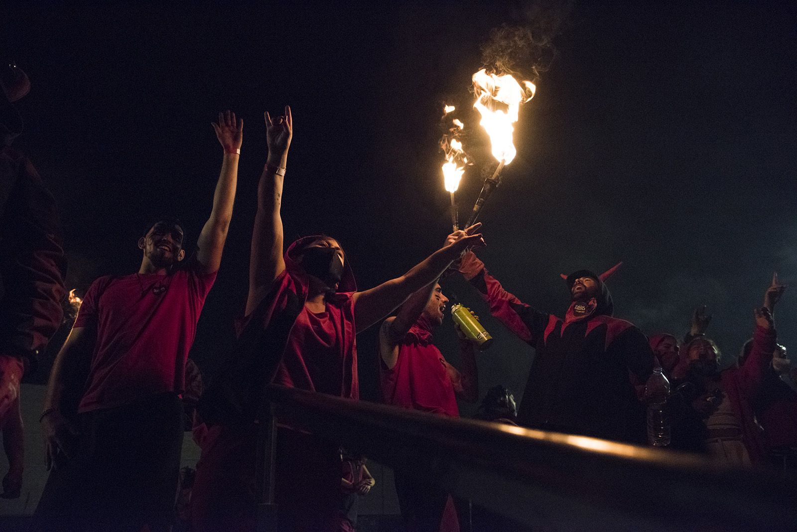Versots i esclat de foc de Festa Major. Foto: Bernat Millet.