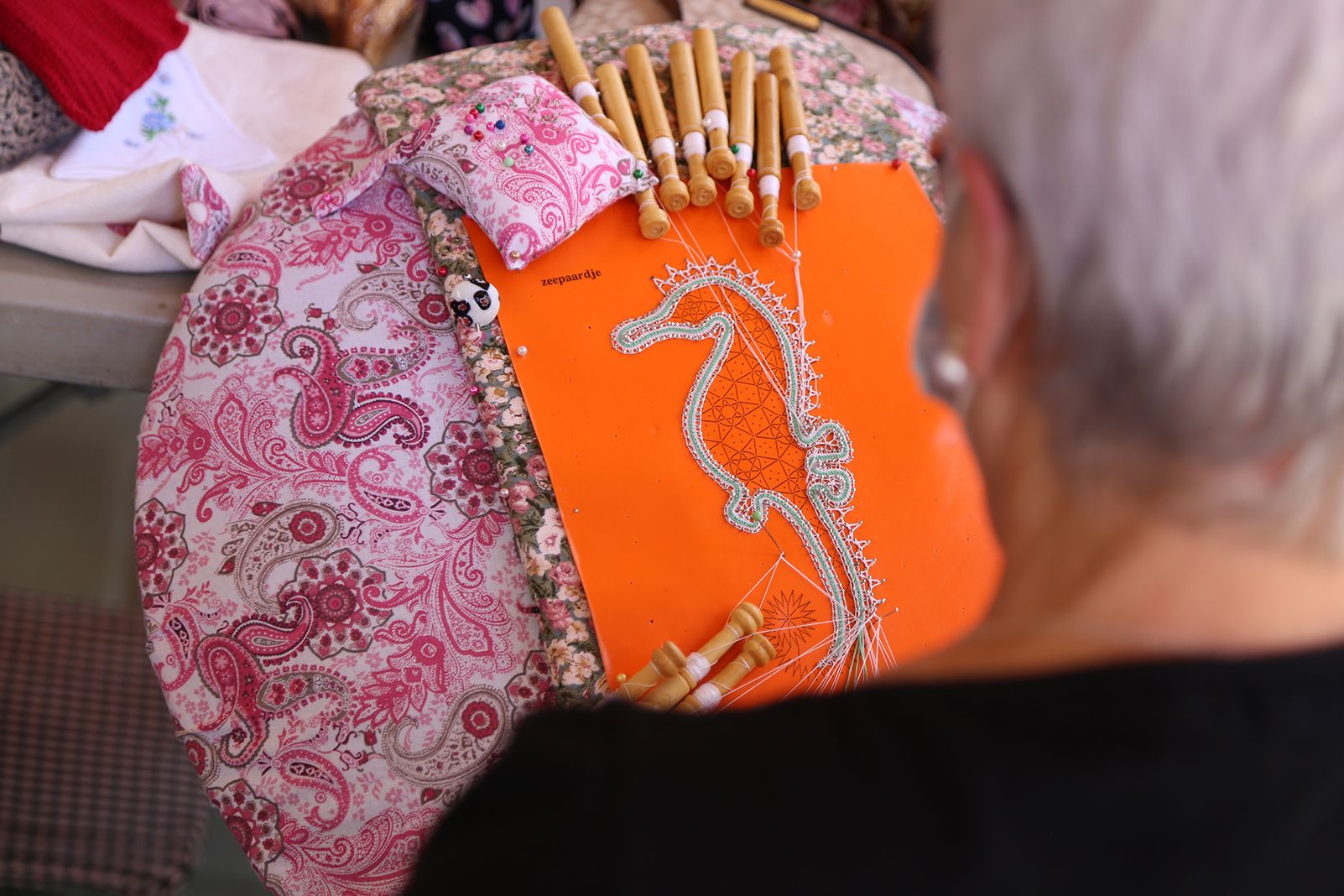 Mostra de punta al coixí. Foto: Anna Bassa