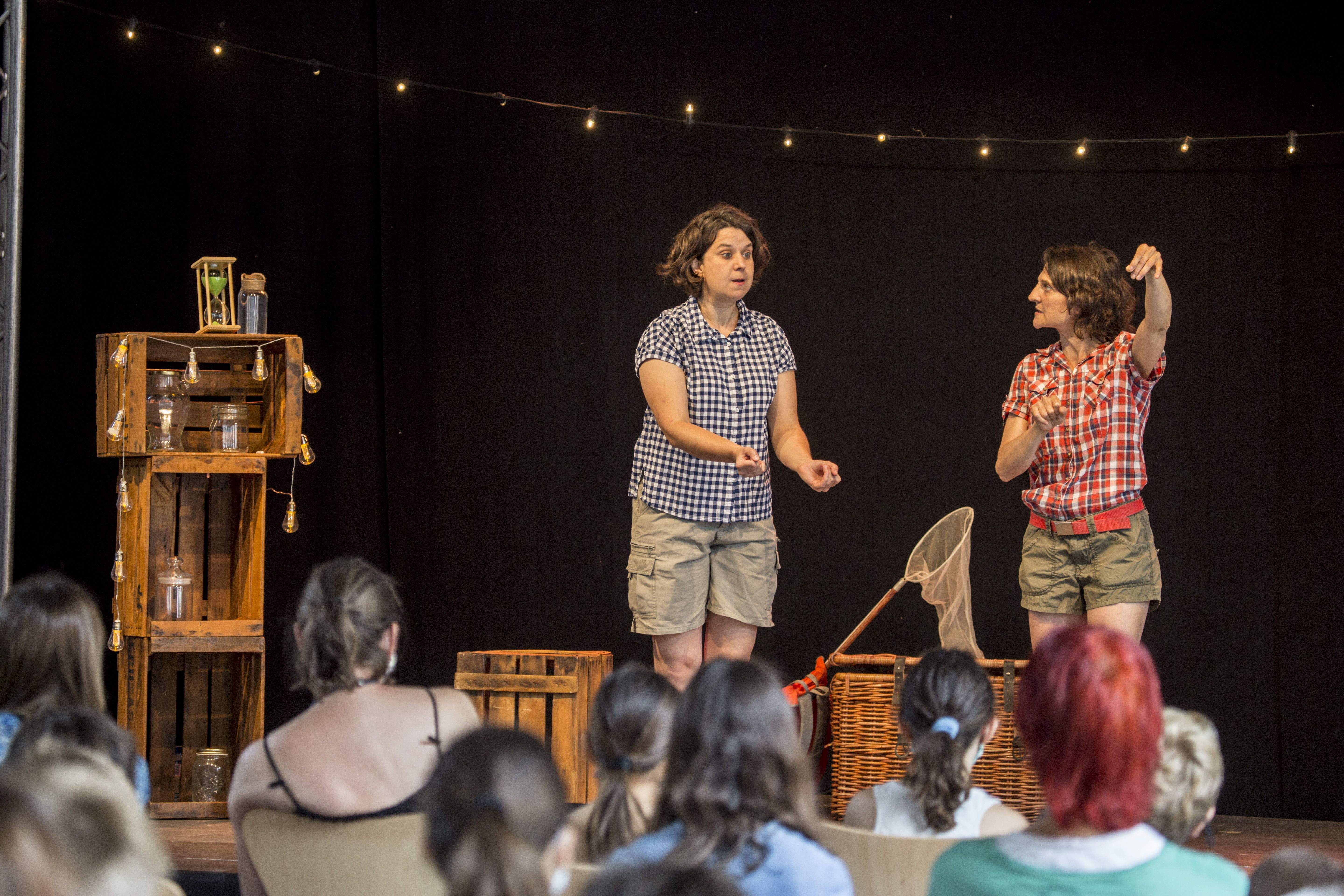 "Caça-històries" amb Impro Barcelona. Foto: Àngel Bravo