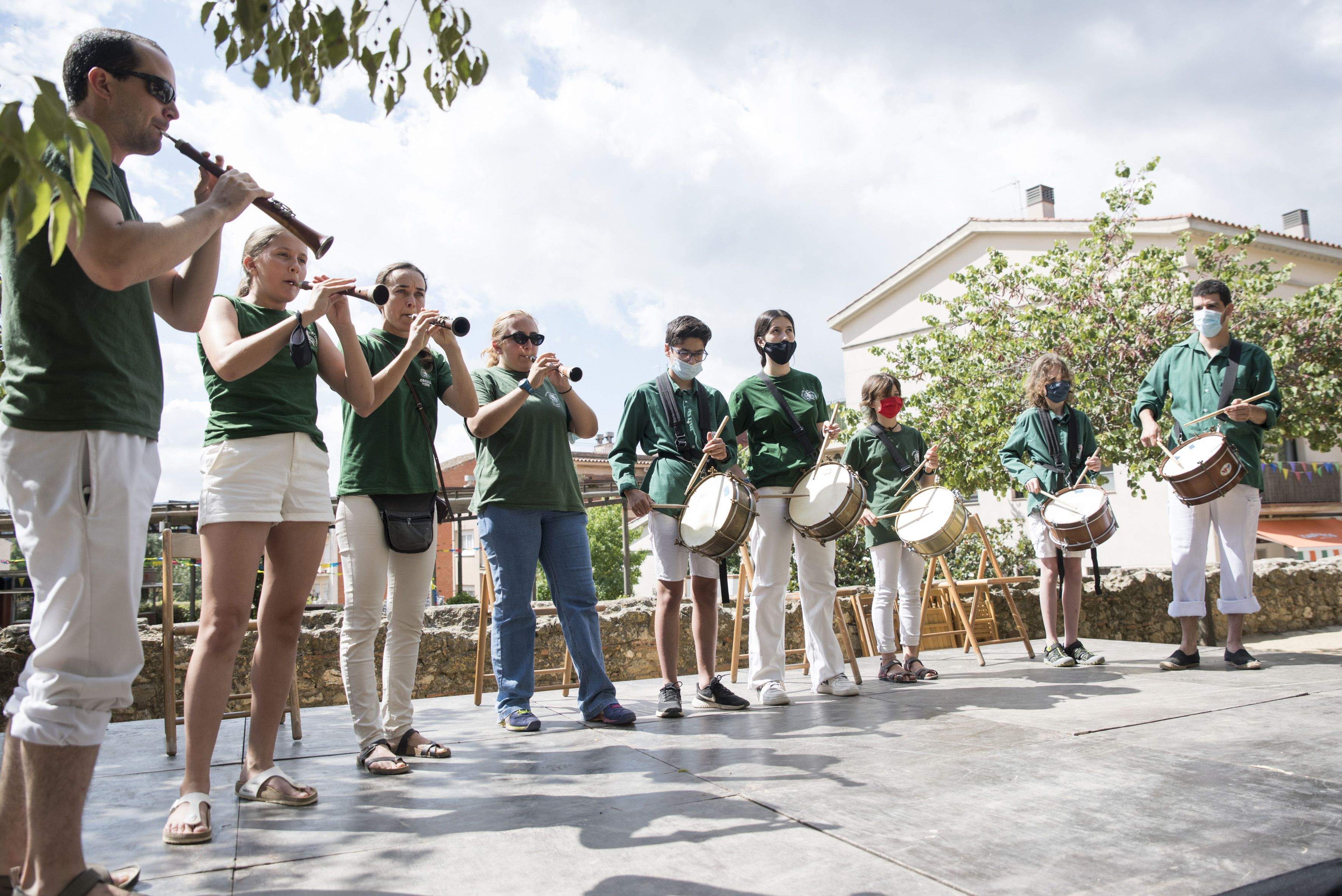 Concert d'arrel. Les músiques de Sant Cugat. Foto: Bernat Millet.