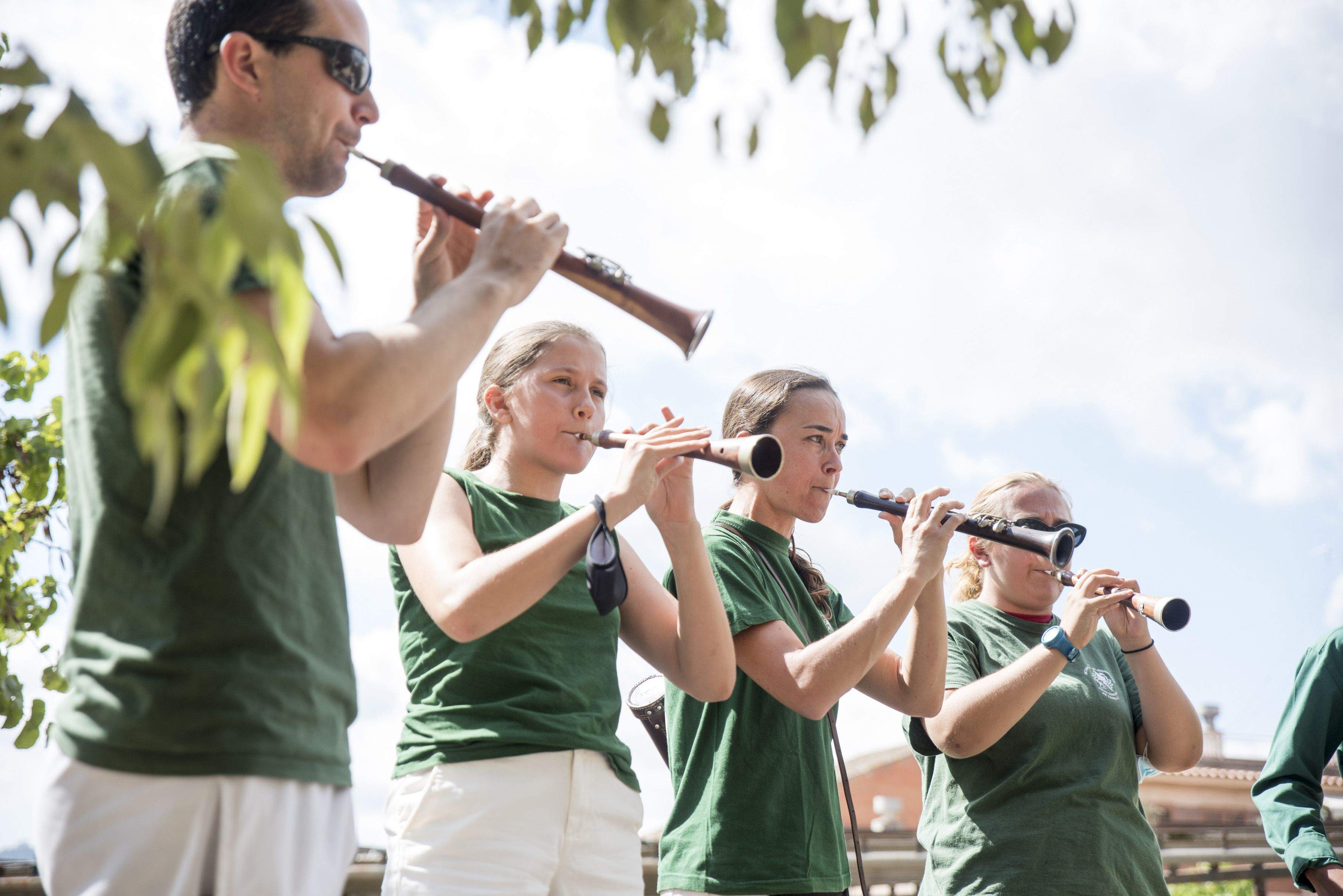 Concert d'arrel. Les músiques de Sant Cugat. Foto: Bernat Millet.