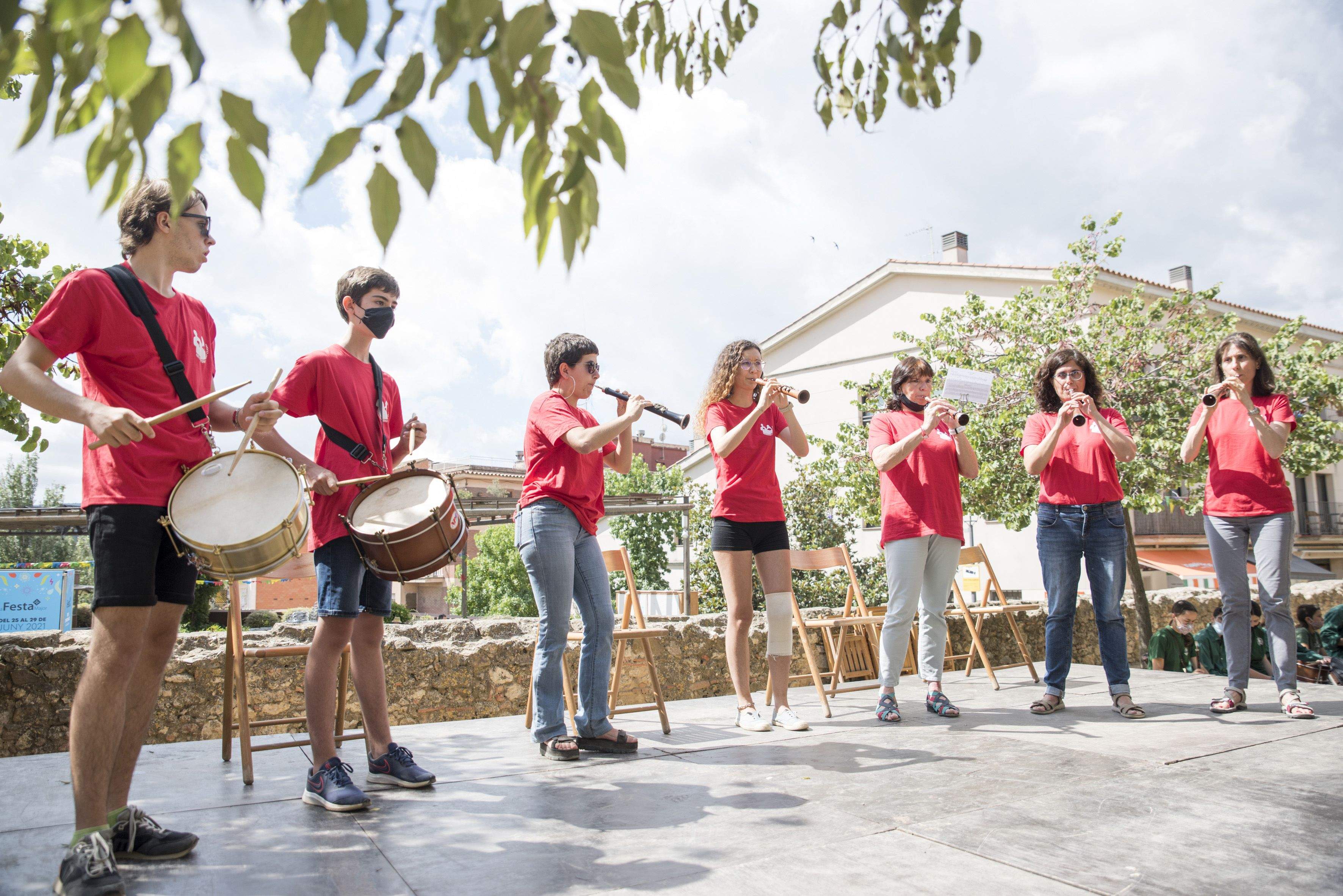 Concert d'arrel. Les músiques de Sant Cugat. Foto: Bernat Millet.