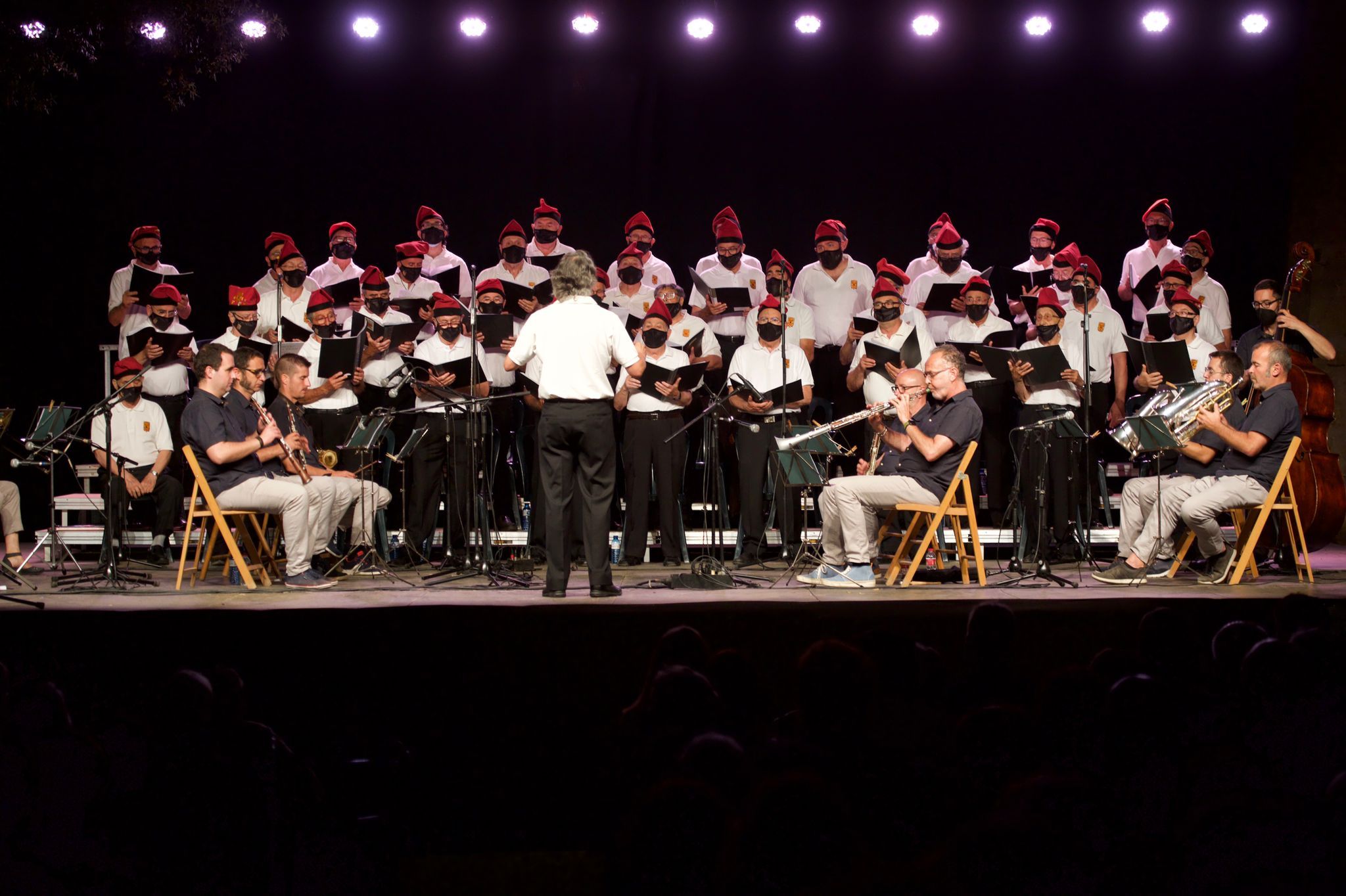 La Societat Coral la Lira en el seu sisè concert de Festa Major (2021). FOTO: Àngel Bravo