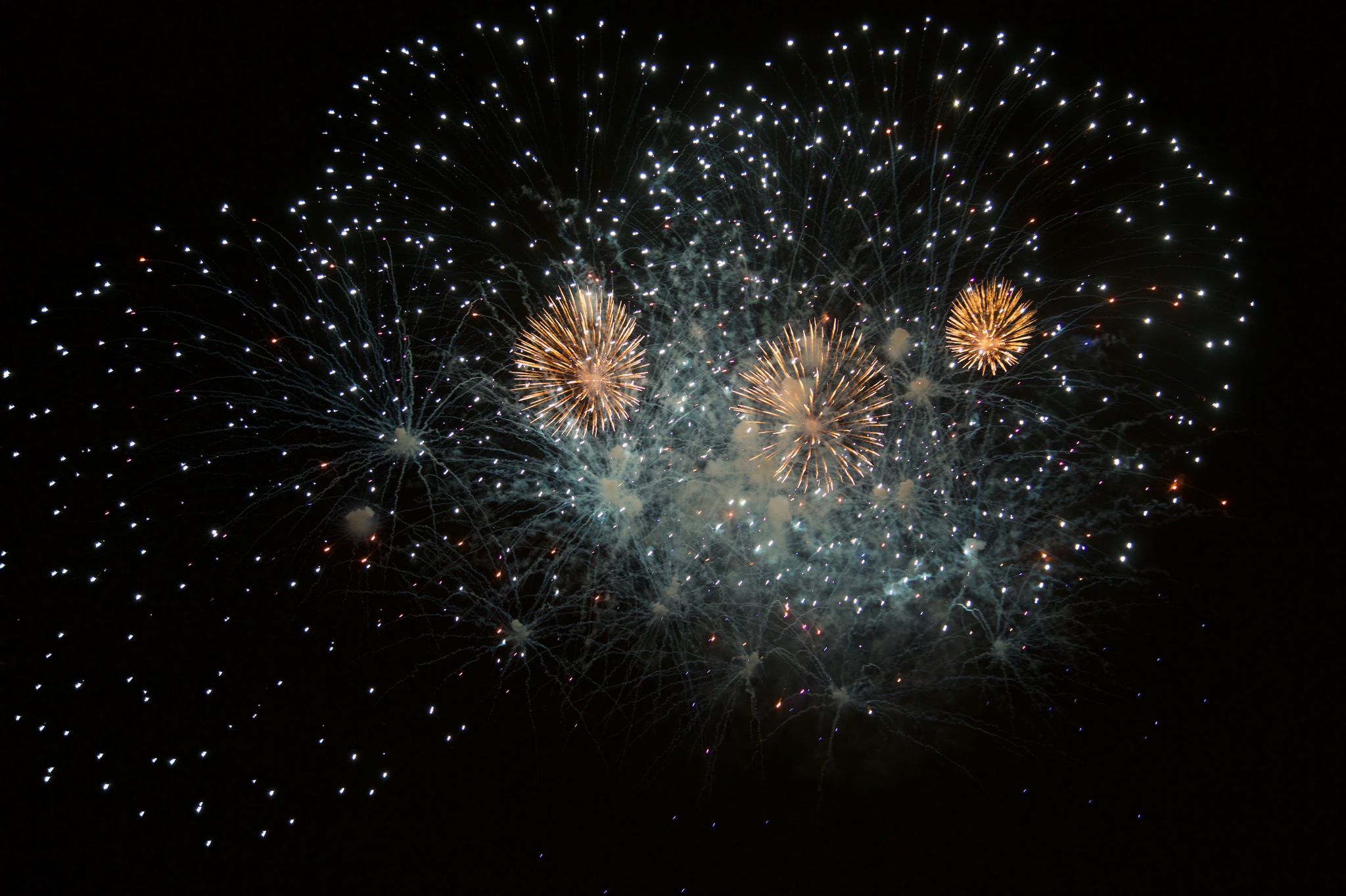 Castells de focs de la Festa Major del 2021. FOTO: Àngel Bravo