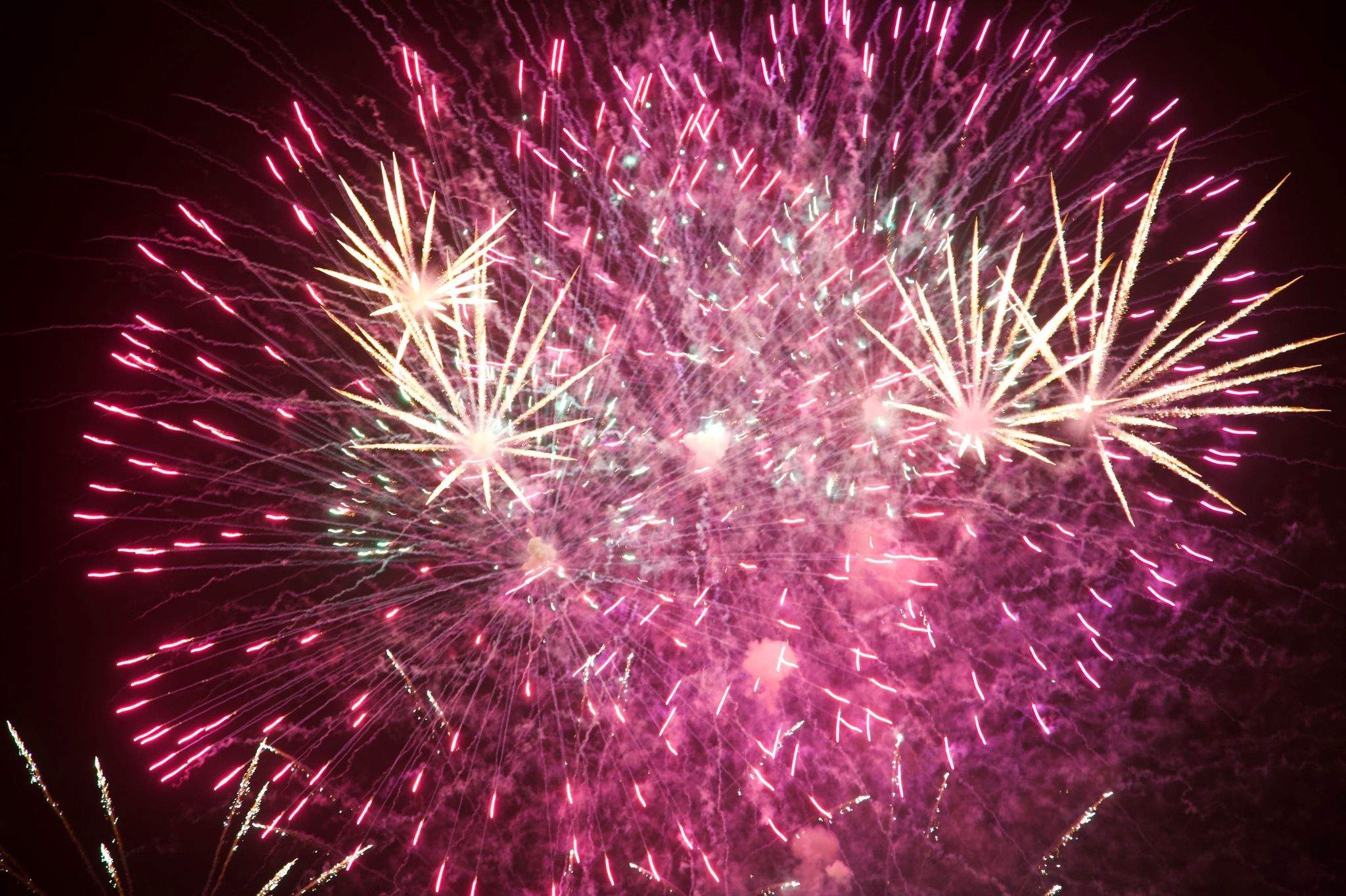 Castells de focs de la Festa Major del 2021. FOTO: Àngel Bravo