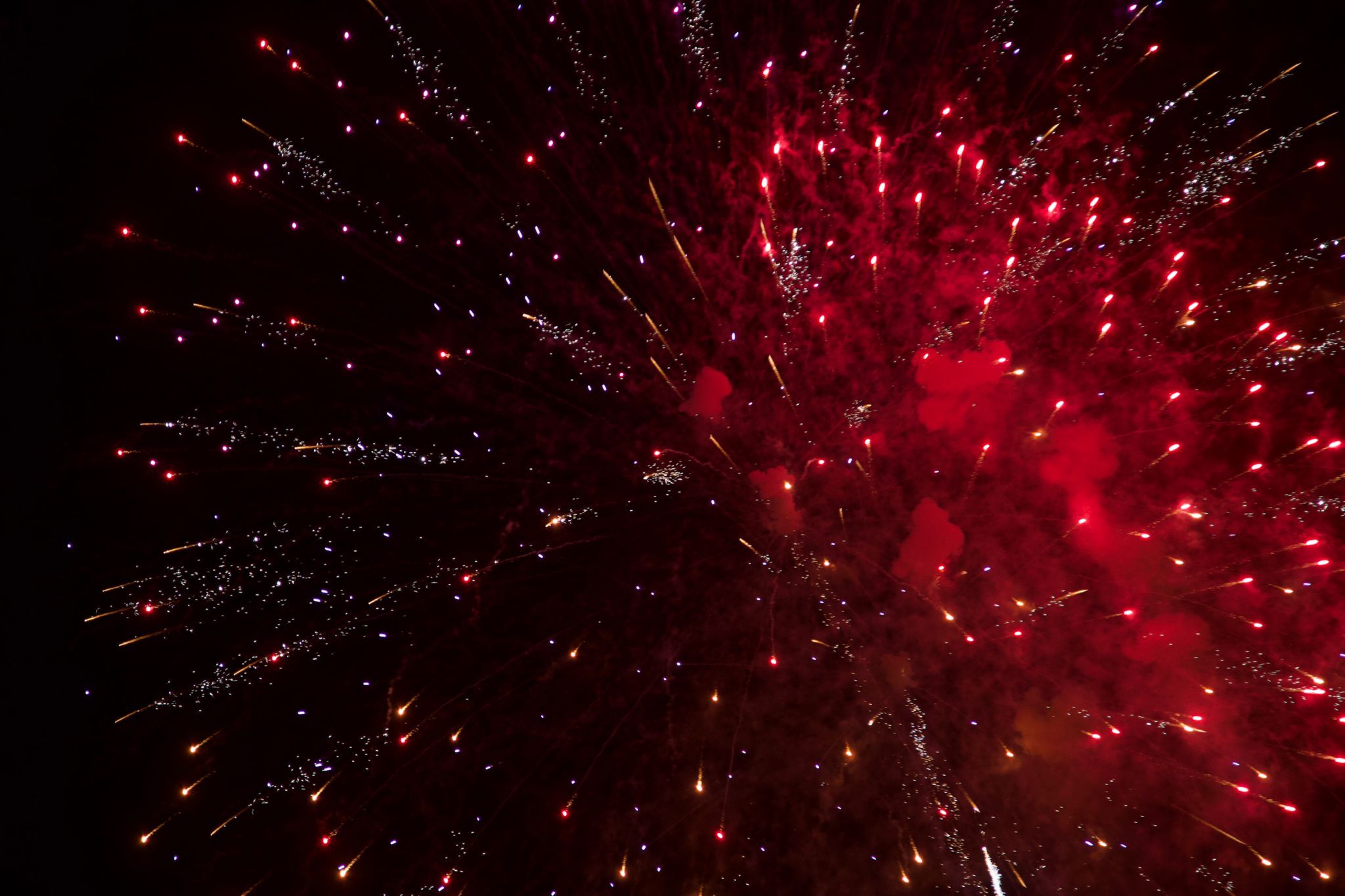 Castells de focs de la Festa Major del 2021. FOTO: Àngel Bravo