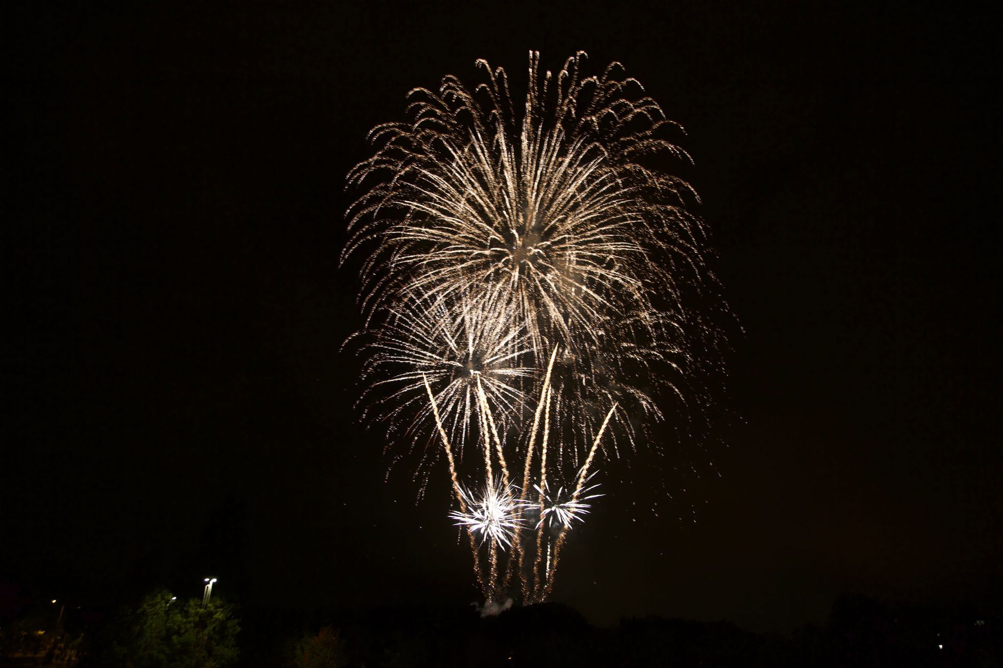 Castells de focs de la Festa Major del 2021. FOTO: Àngel Bravo