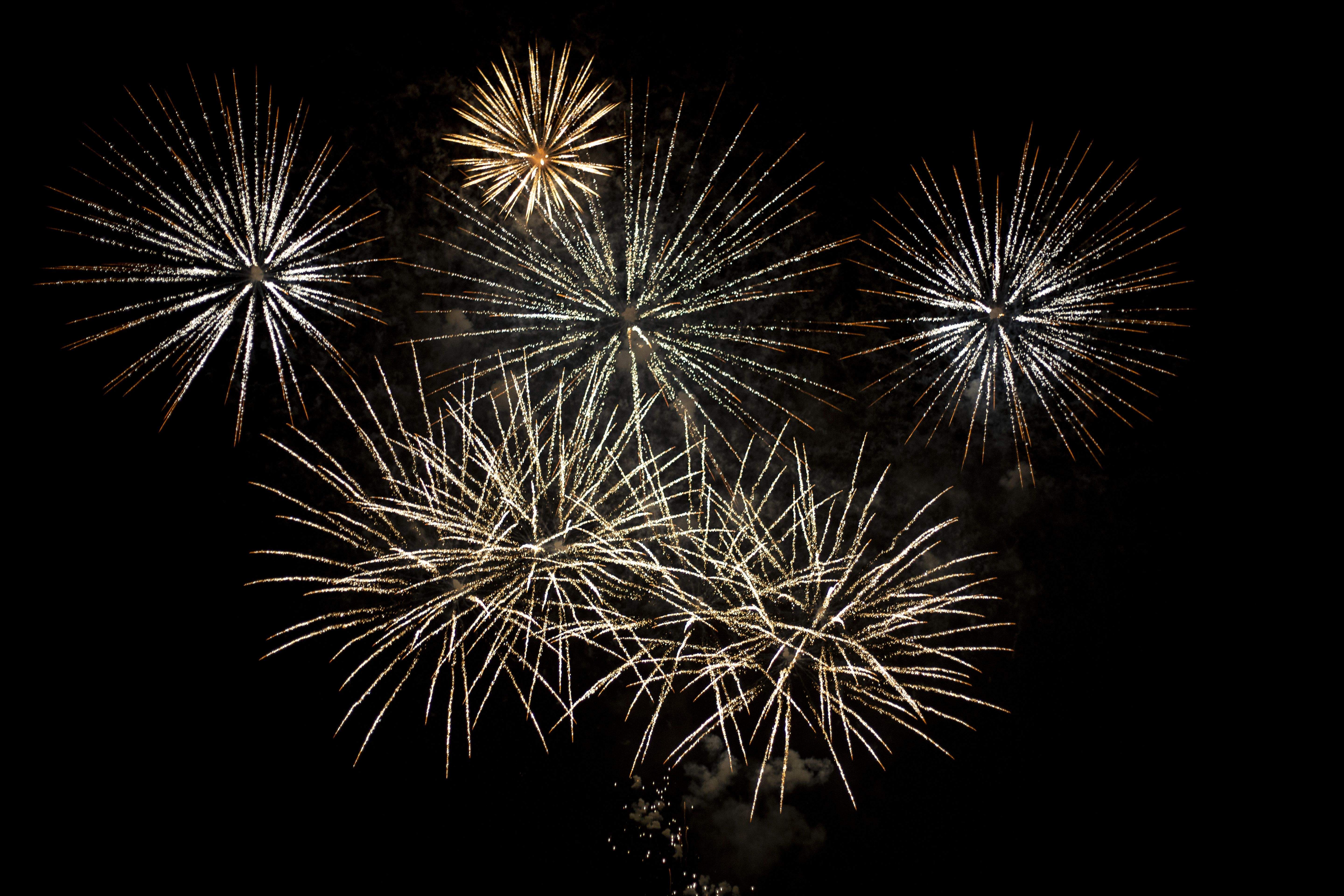 Castells de focs de la Festa Major del 2021. FOTO: Àngel Bravo