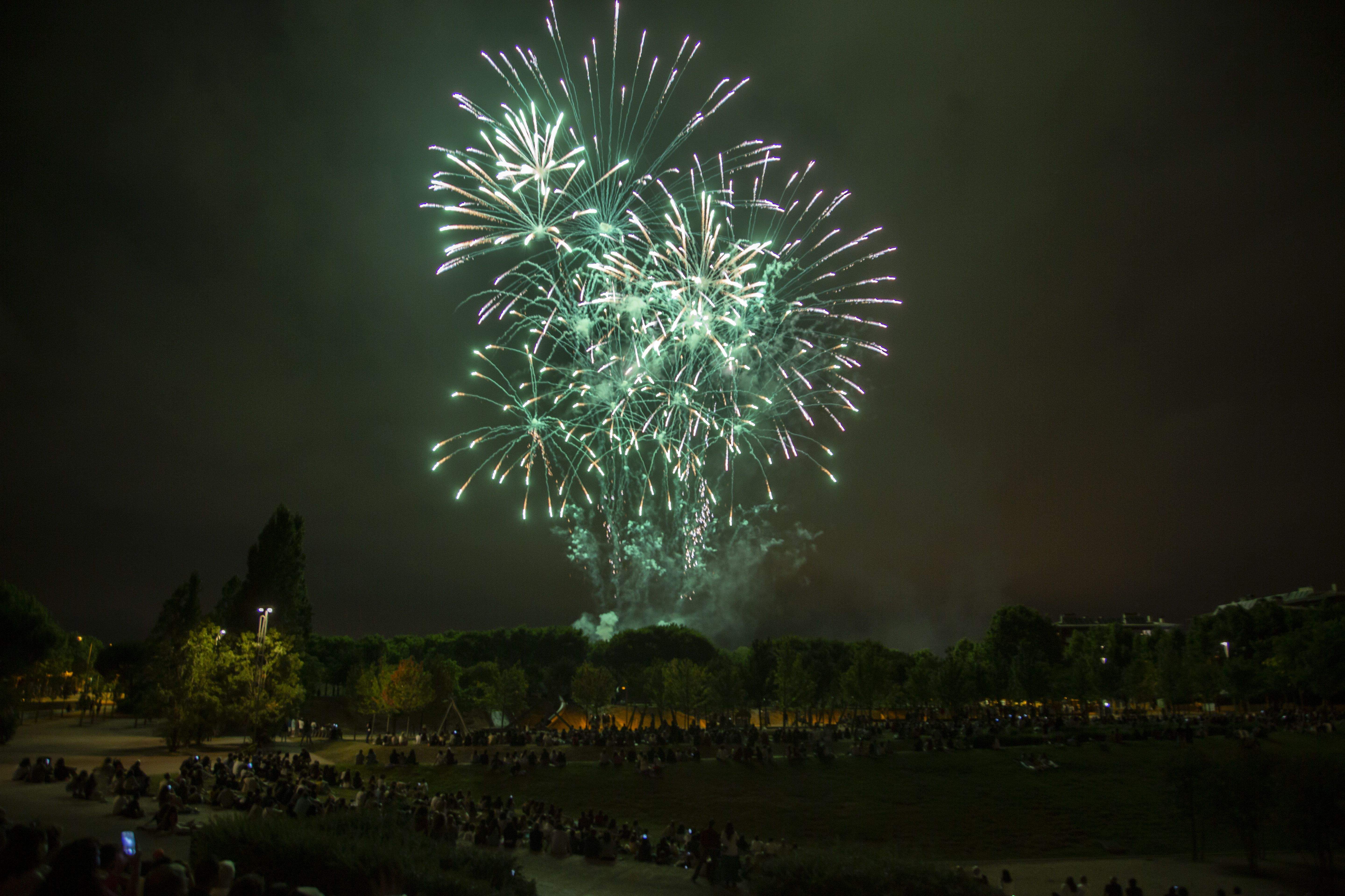 Castells de focs de la Festa Major del 2021. FOTO: Àngel Bravo