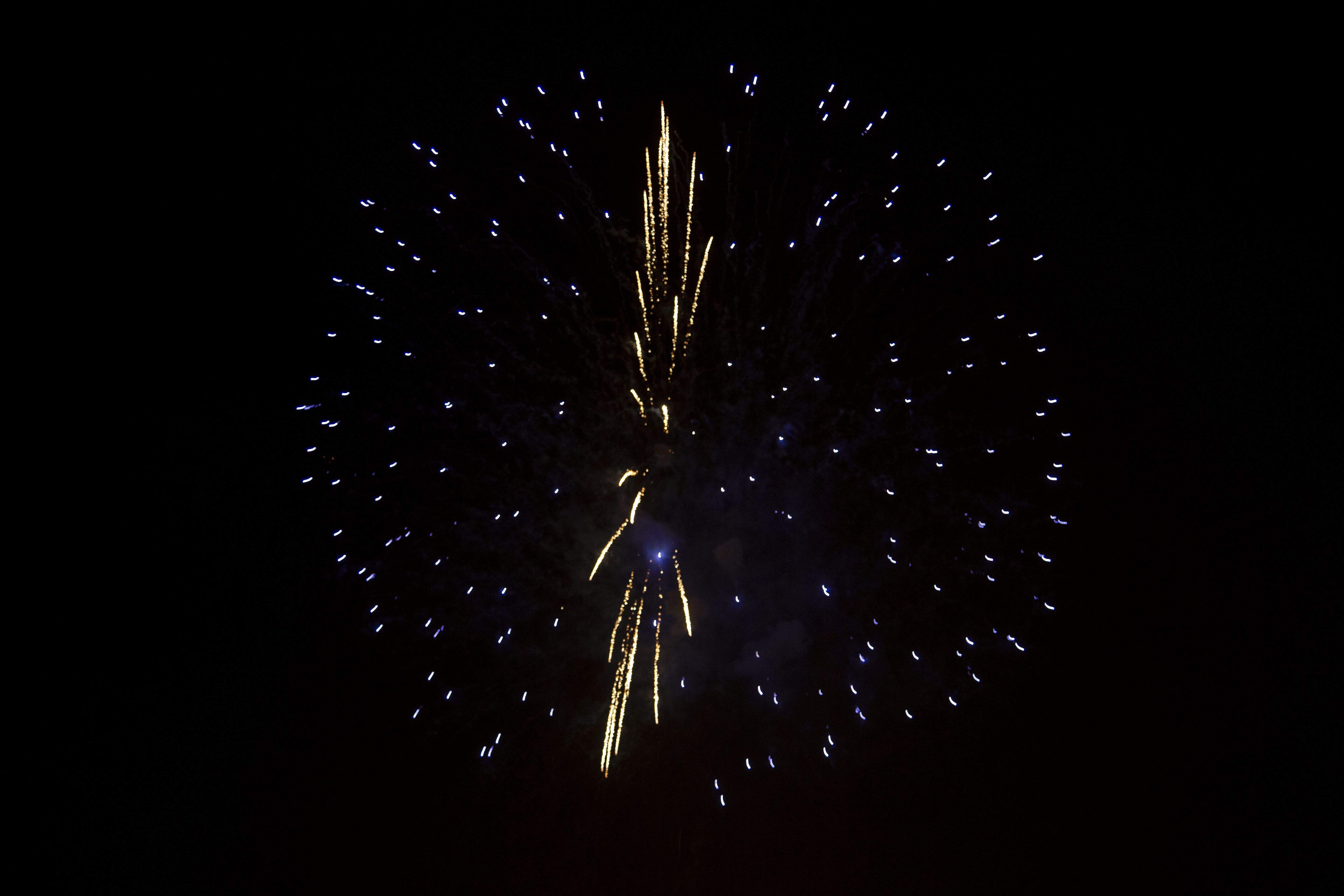 Castells de focs de la Festa Major del 2021. FOTO: Àngel Bravo