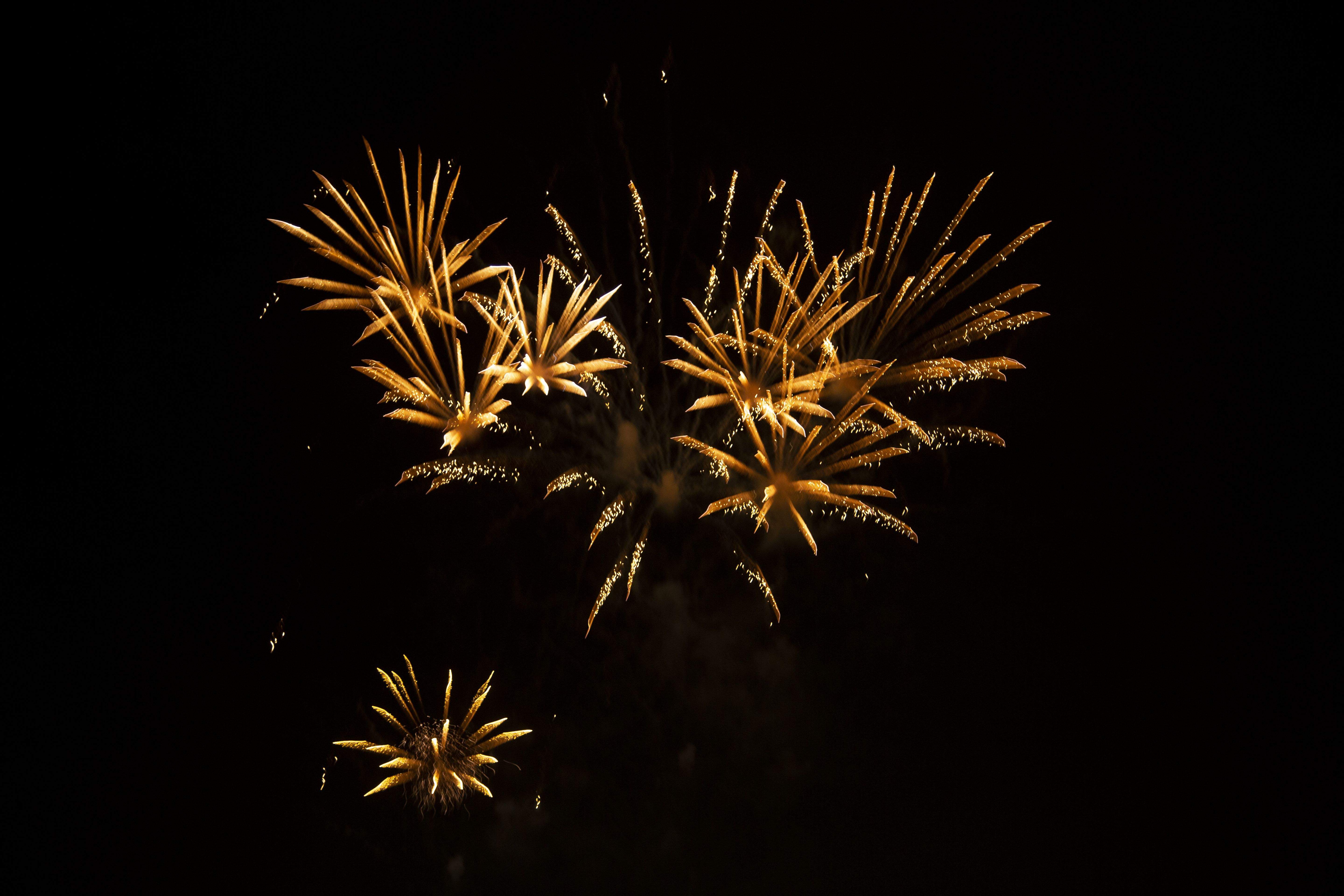 Castells de focs de la Festa Major del 2021. FOTO: Àngel Bravo