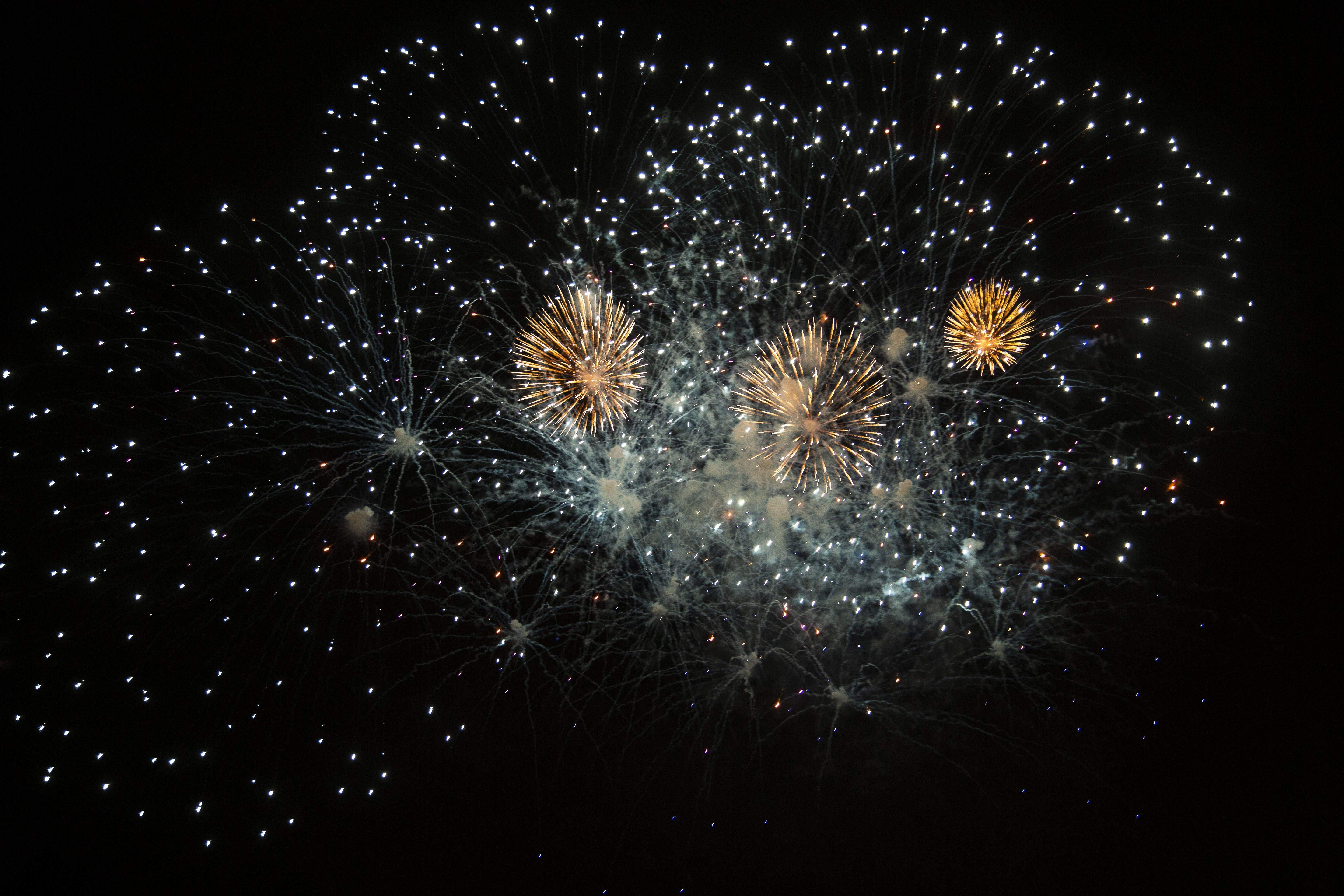 Castells de focs de la Festa Major del 2021. FOTO: Àngel Bravo