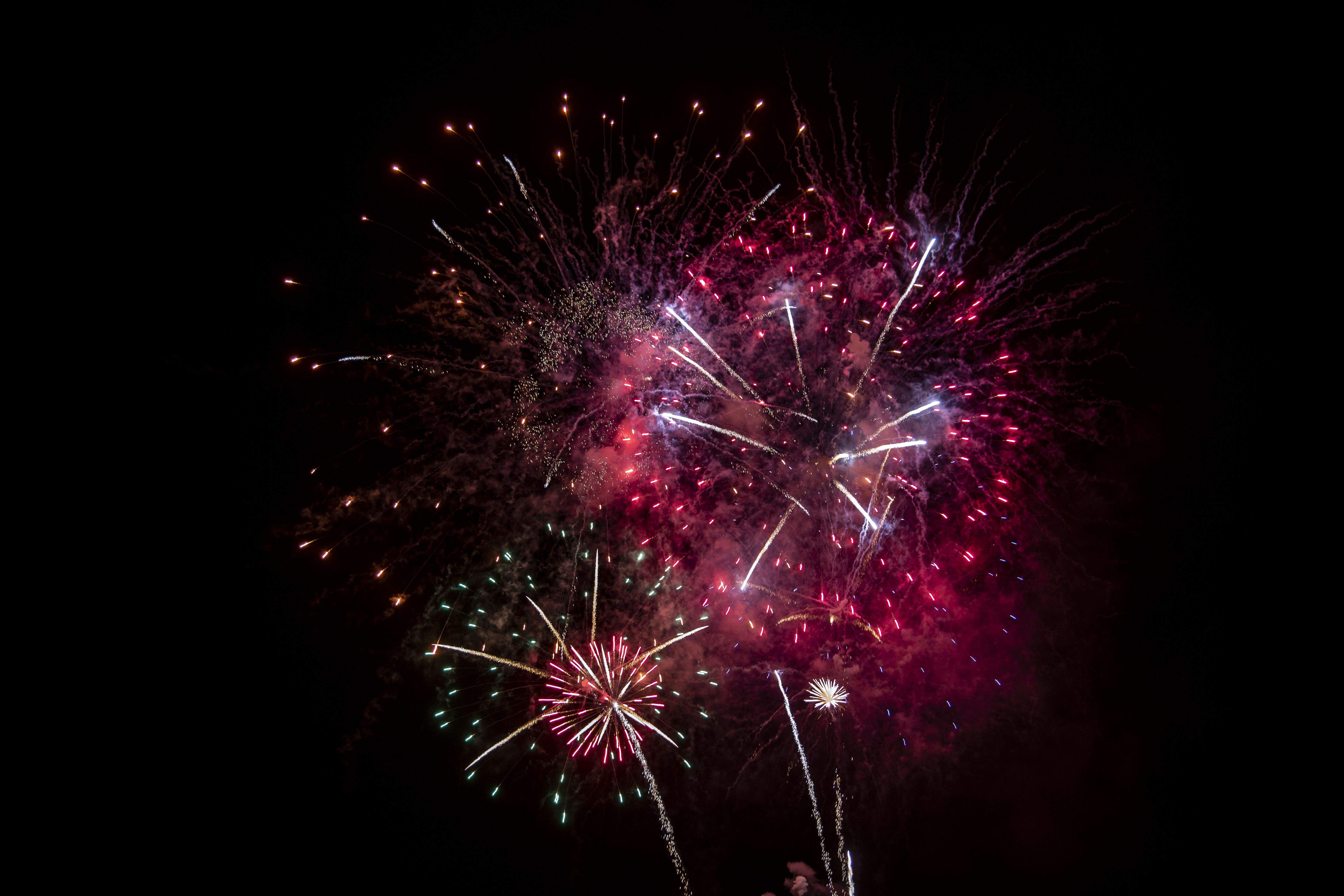 Castells de focs de la Festa Major del 2021. FOTO: Àngel Bravo