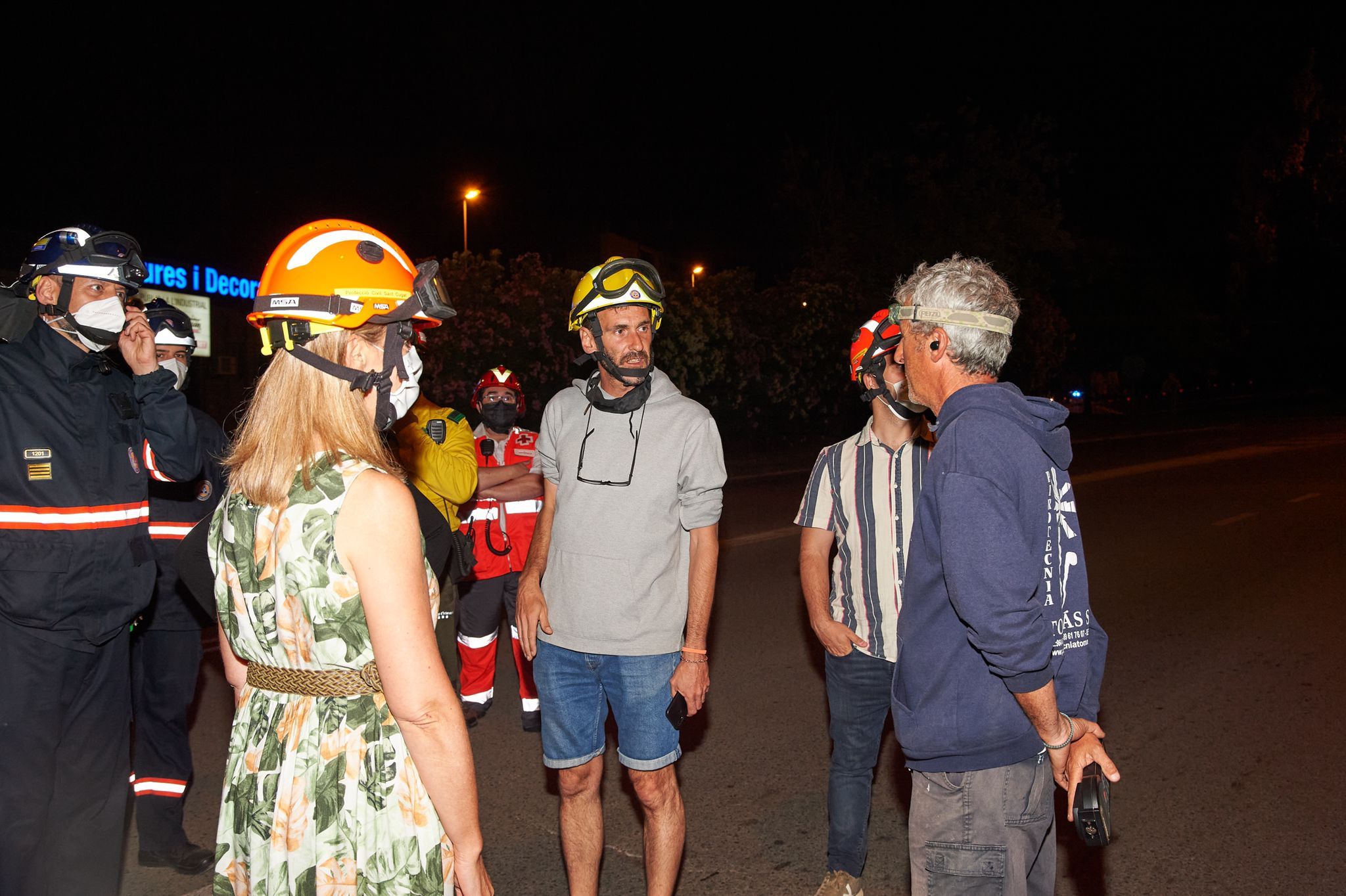 Castells de focs de la Festa Major del 2021. FOTO: Ajuntament Sant Cugat.