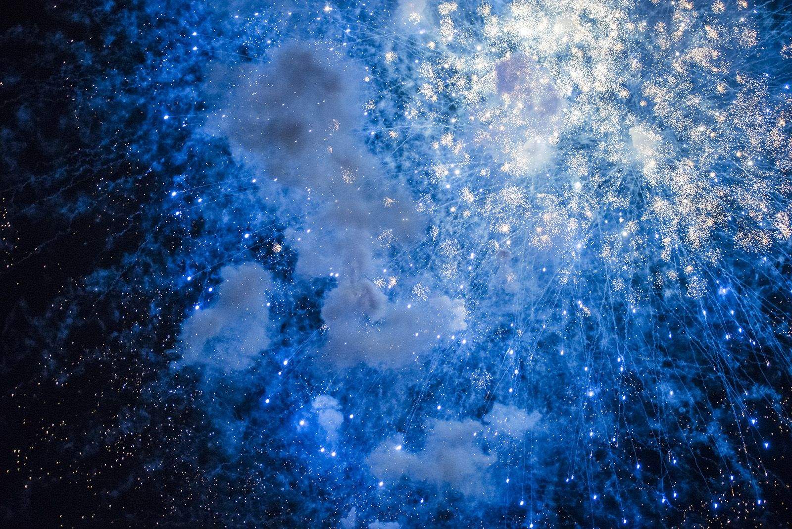 Castells de focs de la Festa Major del 2021. FOTO: Bernat Millet.