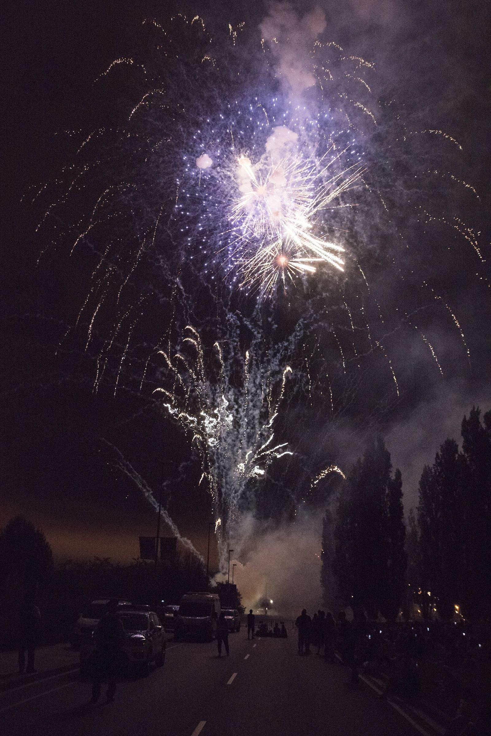 Castells de focs de la Festa Major del 2021. FOTO: Bernat Millet.