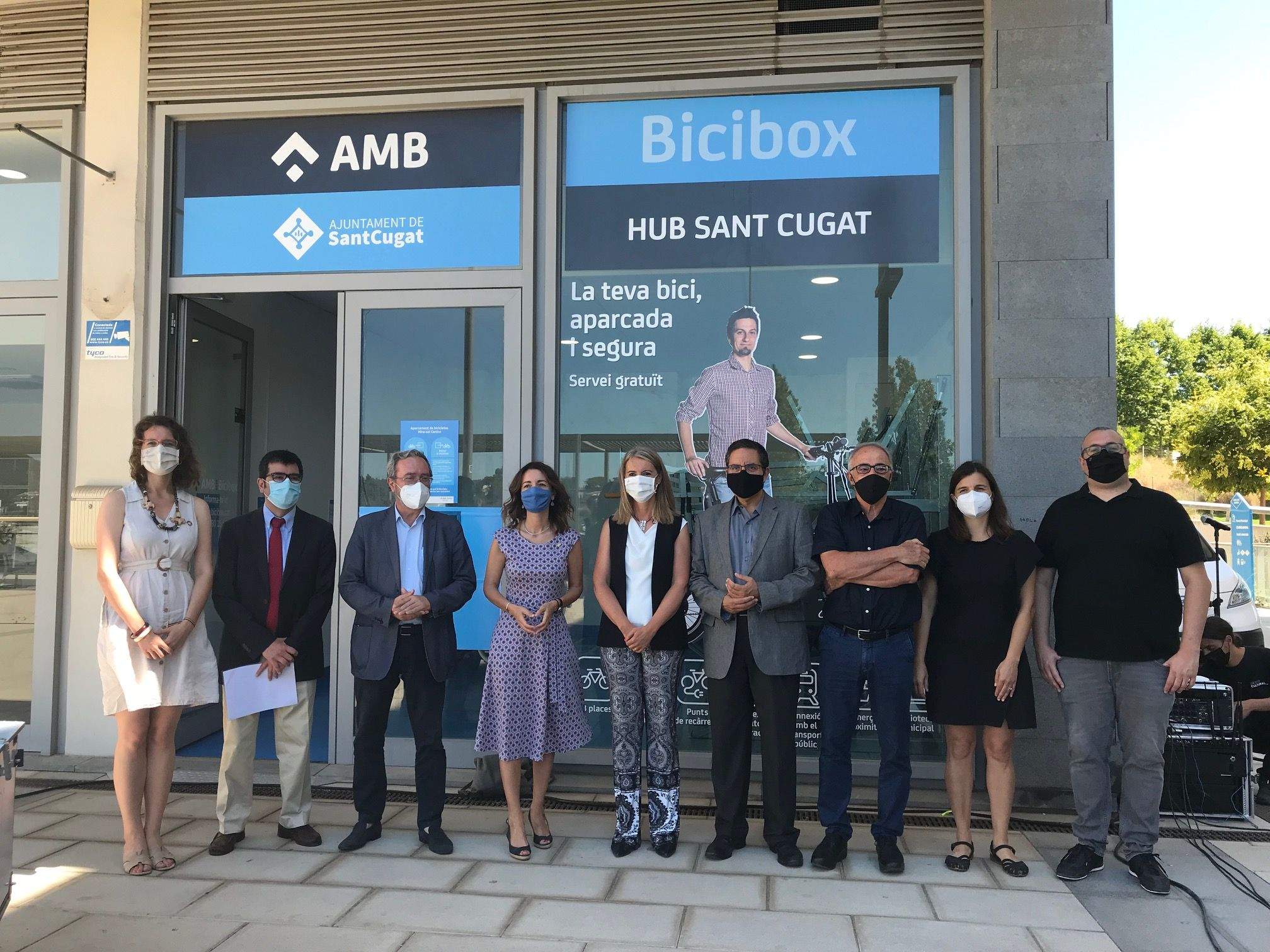 Presentació del nou Hub Sant Cugat per potenciar la mobilitat sostenible en el municipi. FOTO: Nielo Ballart