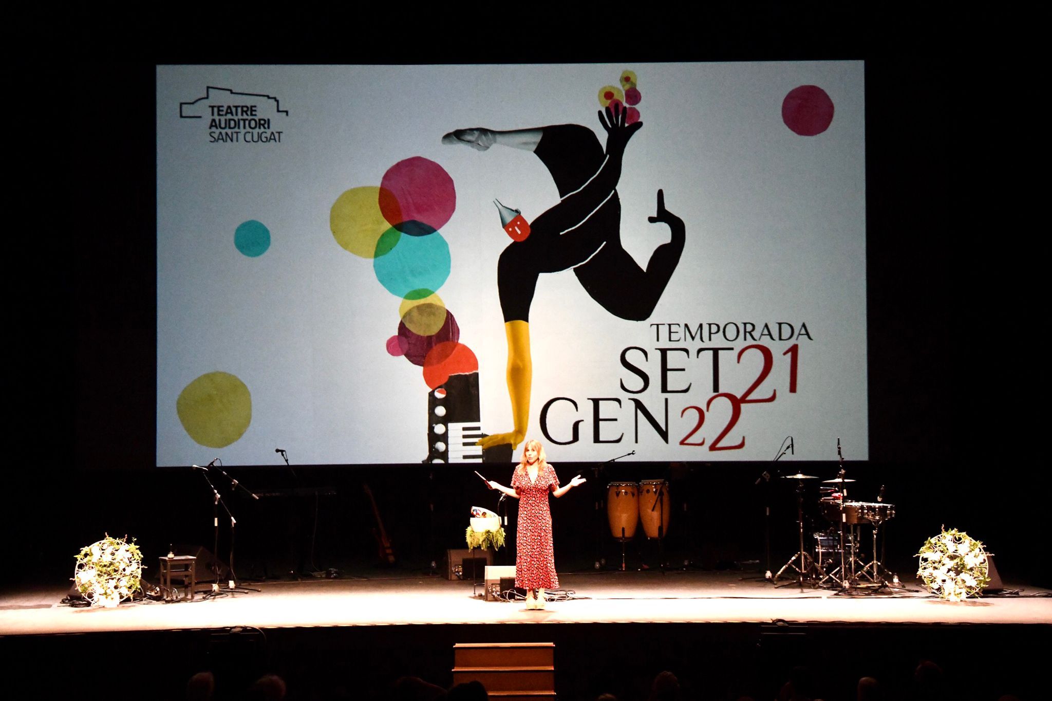 Marina Romero a la presentació de la nova temporada del Teatre-Auditori. FOTO: Cedida