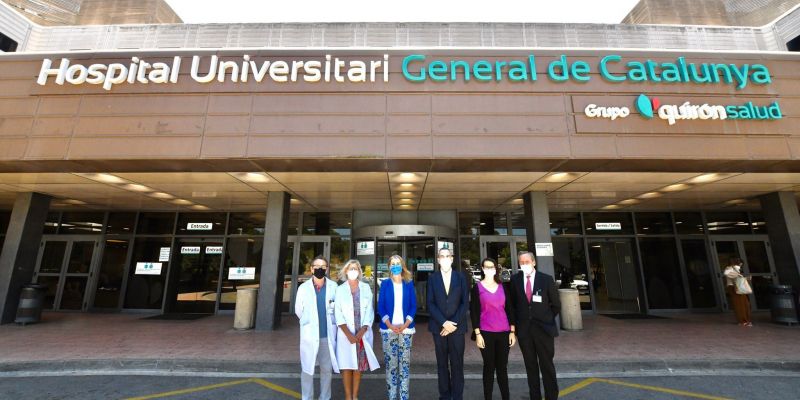 L'equip directiu de l'Hospital General Universitari de Catalunya (HGUC) a la inauguració de l'Institut obert de cardiologia. FOTO: Cedida