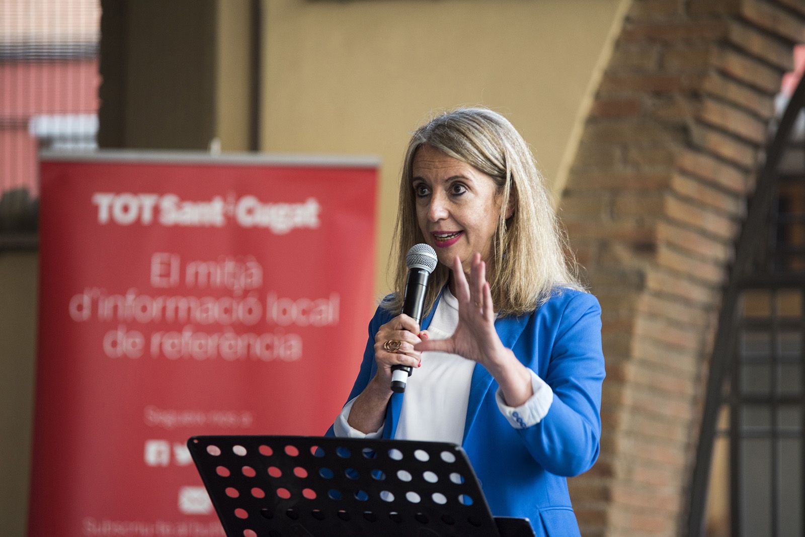 L'alcaldessa, Mireia Ingla, en la presentació del Món Sant Cugat. FOTO: TOT Sant Cugat