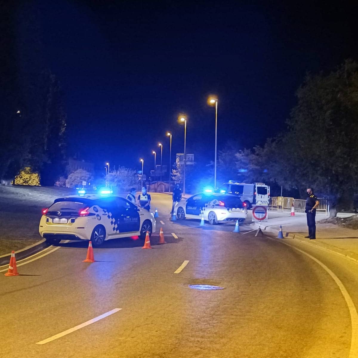 L'Ajuntament ha reforçat aquest cap de setmana la Policia Local. FOTO: @FrancescCarol
