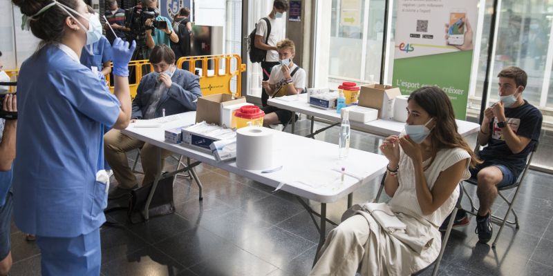 Cribratge massiu contra la Covid-19 a Sant Cugat. FOTO: Bernat Millet