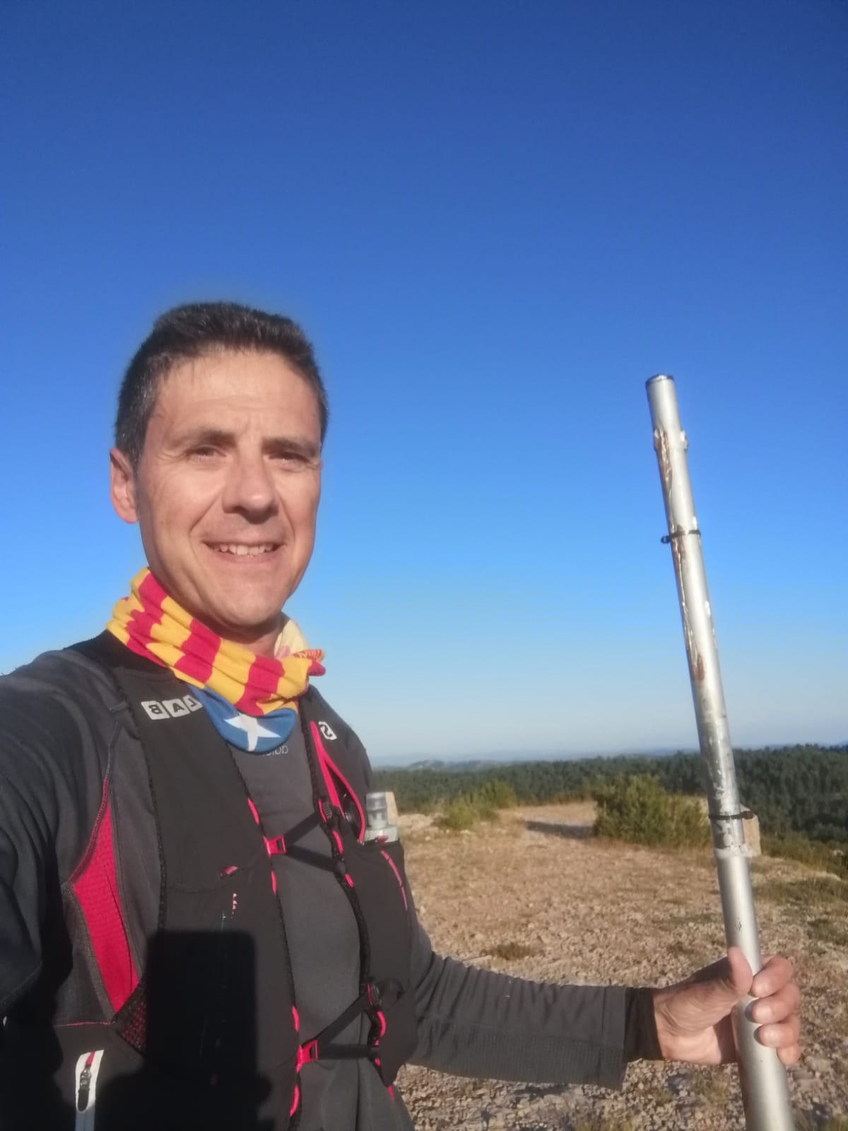 Oriol Sanz ha coronat el seu primer cim dels 100 que vol coronar en les pròximes 12 setmanes. FOTO: Cedida