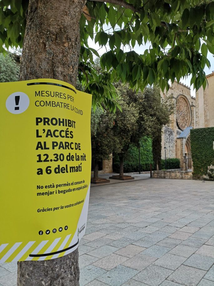 L'Ajutnament va prohibir els accessos als parcs públics. FOTO: Cedida