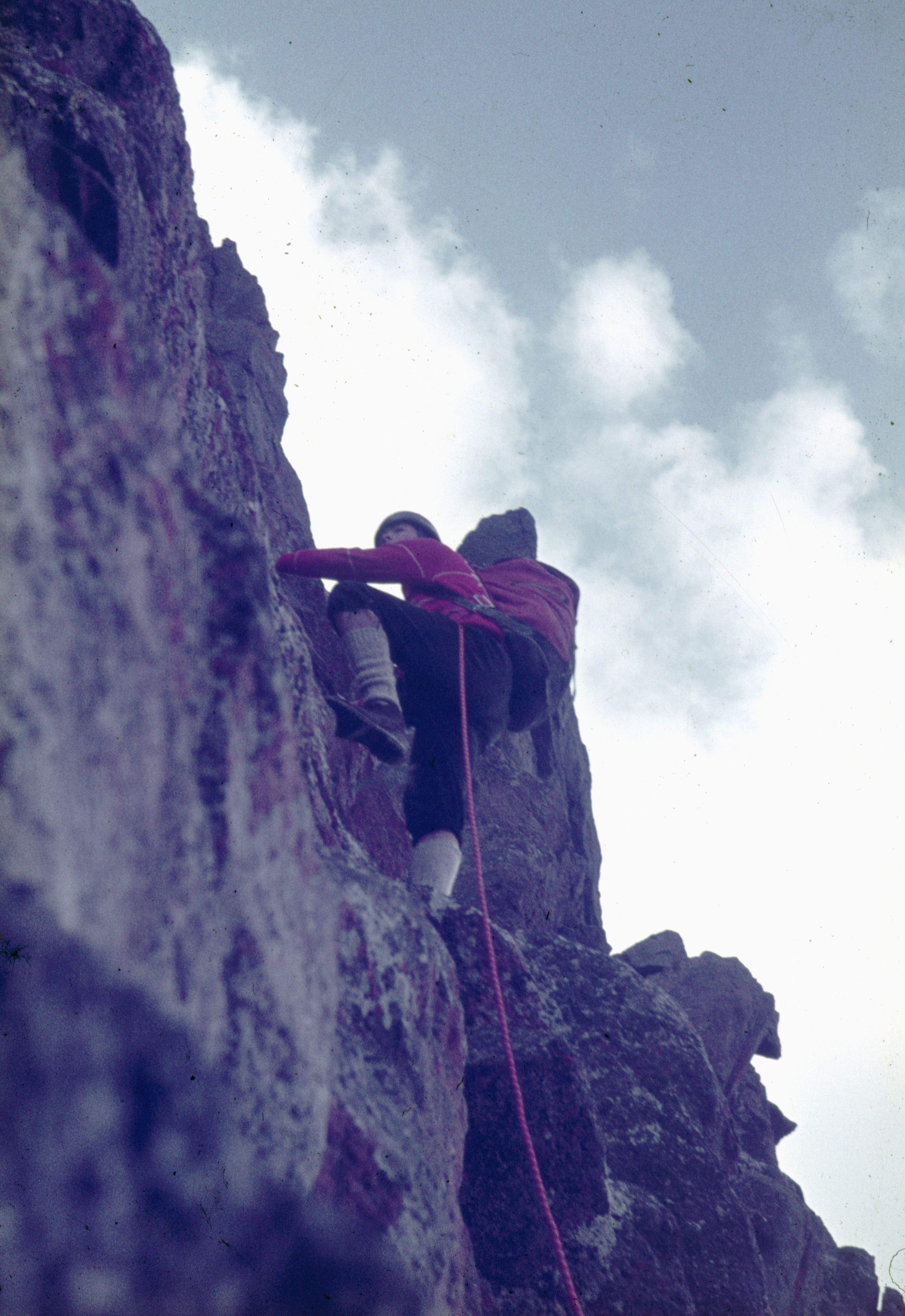 Escalant l’aresta nord-oest al Toubkal de 4.165 m