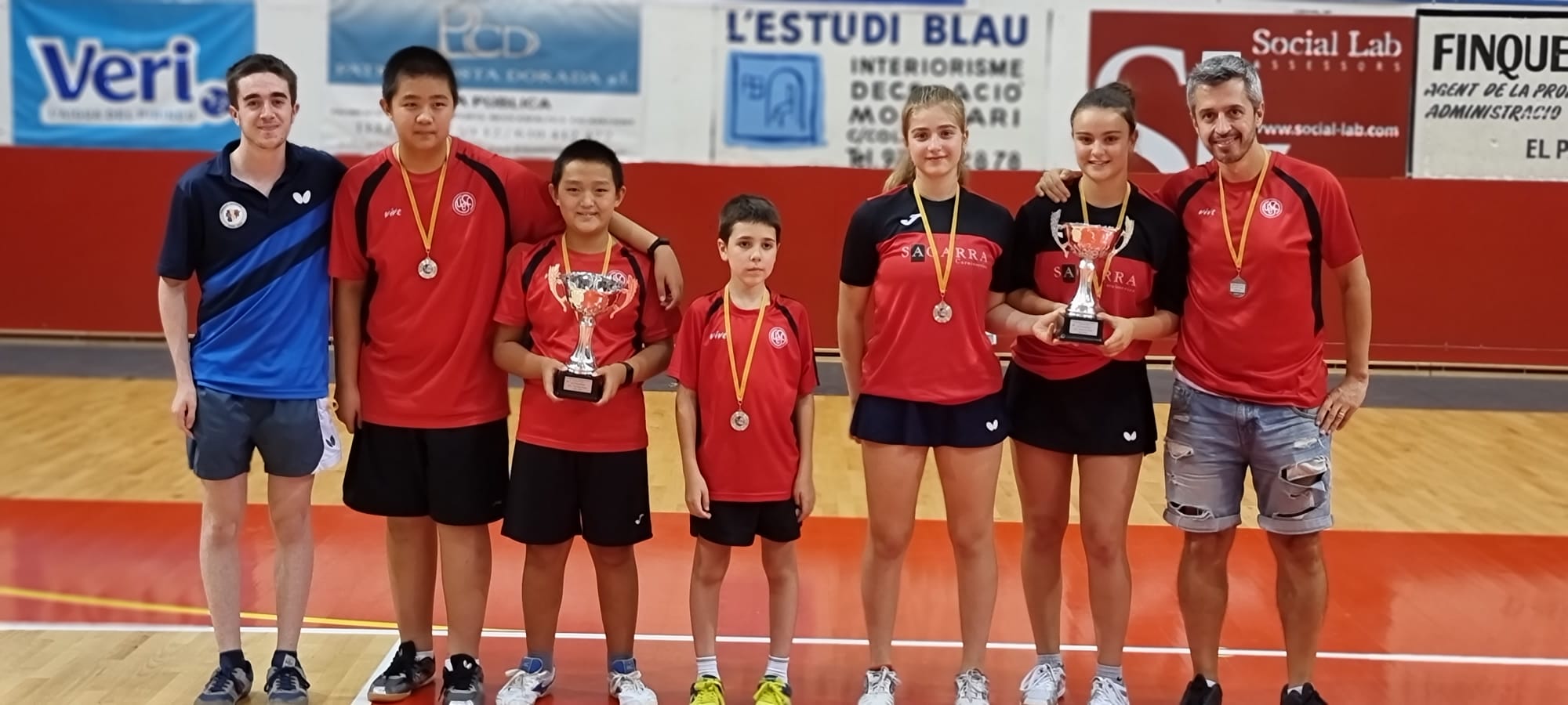 Els santcugatencs van assolir un co-campionat i dues medalles de plata en el Campionat de Catalunya de Joves per Equips. FOTO: Cedida