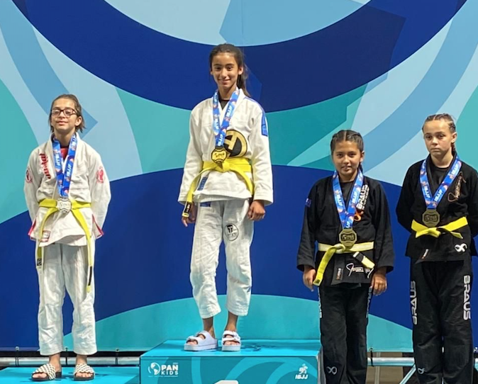 Alejandra Boixader, en la part més alta del podi dels Panamericà Kids. FOTO: Cedida