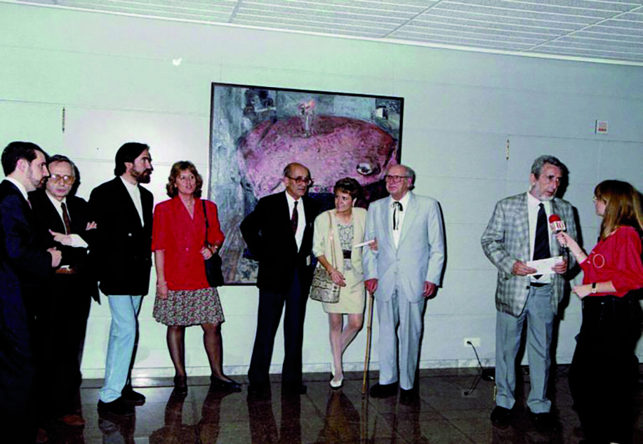 Any 1992 6è Aniversari de la Sala Rusiñol amb l’exposició de Carles Nadal. FOTO: Cedida