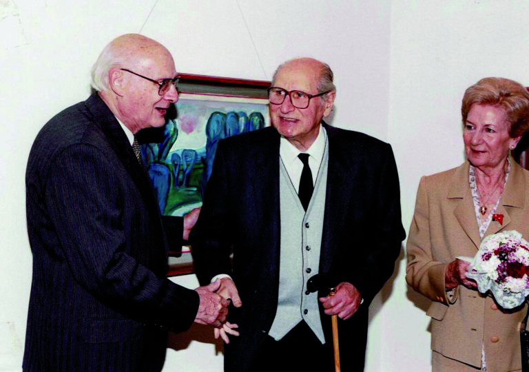 Joan Abelló Exposició de Joan Abelló i edició del volum “Pintors”, l’any 2000. FOTO: Cedida