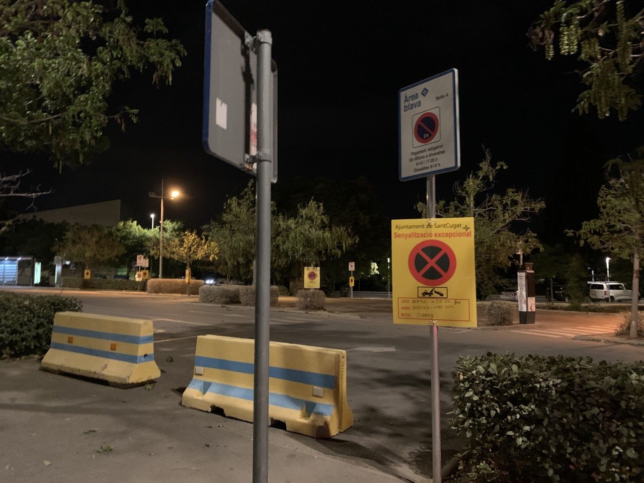 L'aparcament de davant del CAP de Sant Cugat. FOTO: TOT Sant Cugat