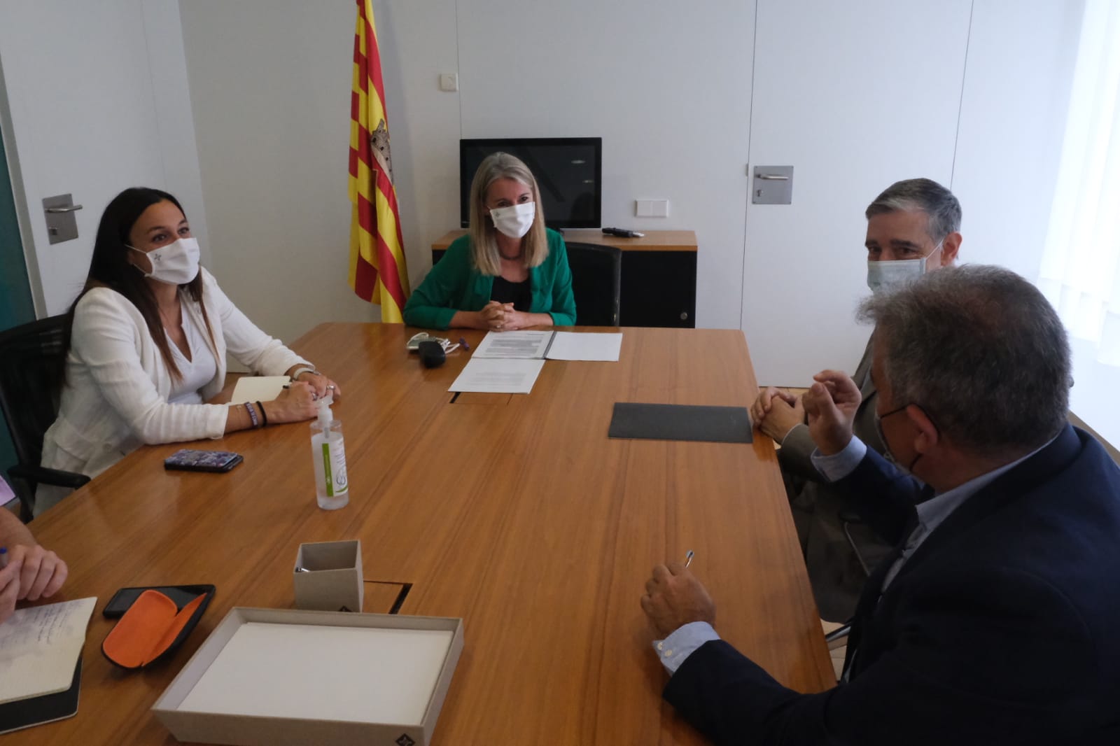 La reunió entre l'Ajuntament i Sant Cugat Empresarial. FOTO: Ajuntament de Sant Cugat