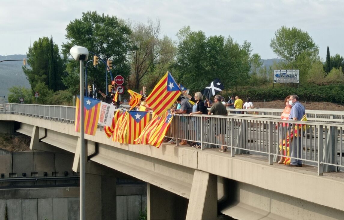 Una acció de l'ANC de Sant Cugat. FOTO: Cedida