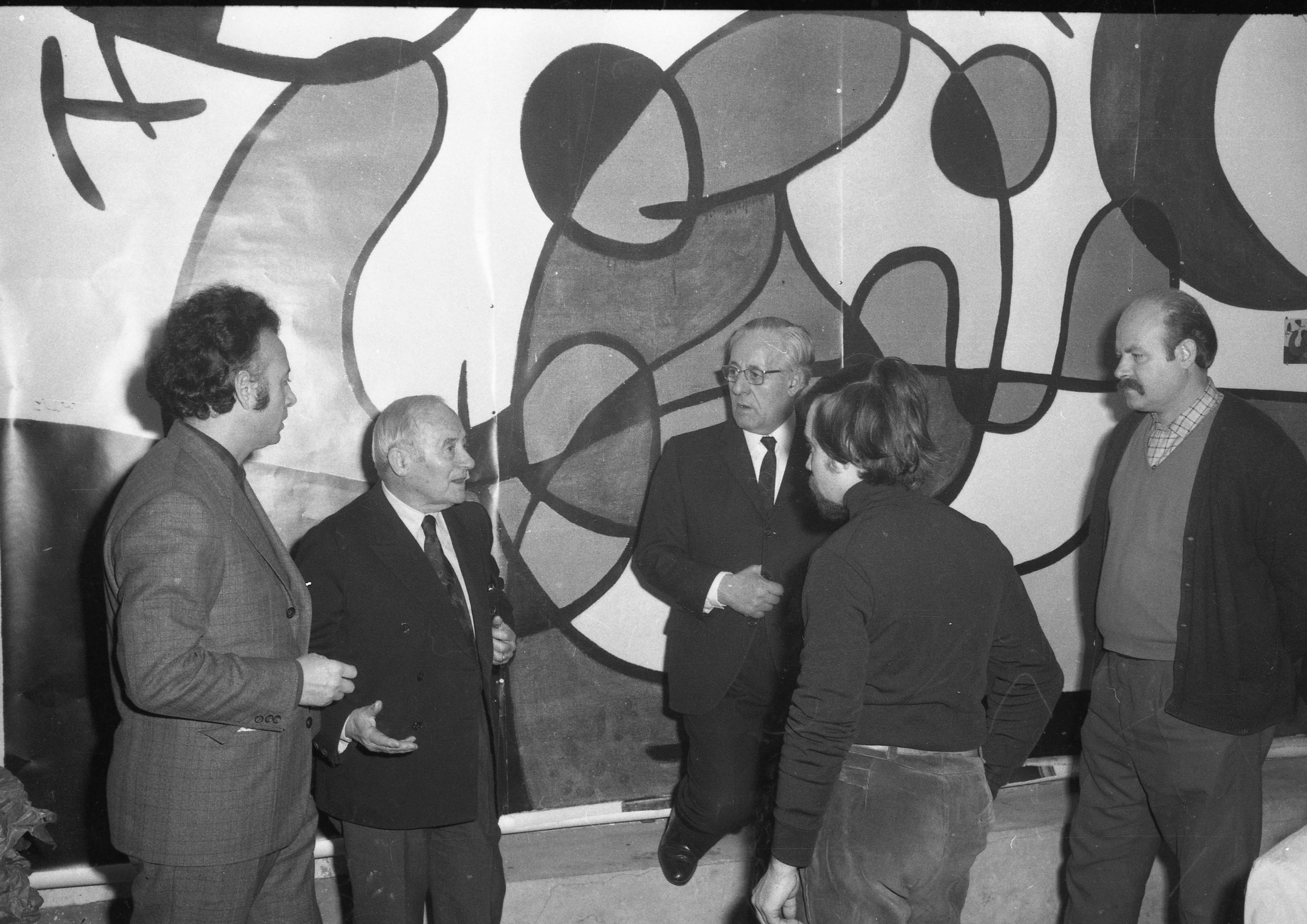 Grau-Garriga a la casa Aymat amb Joan Miró 1968. FOTO: Fons Cabanas (fotògraf). AMSCV