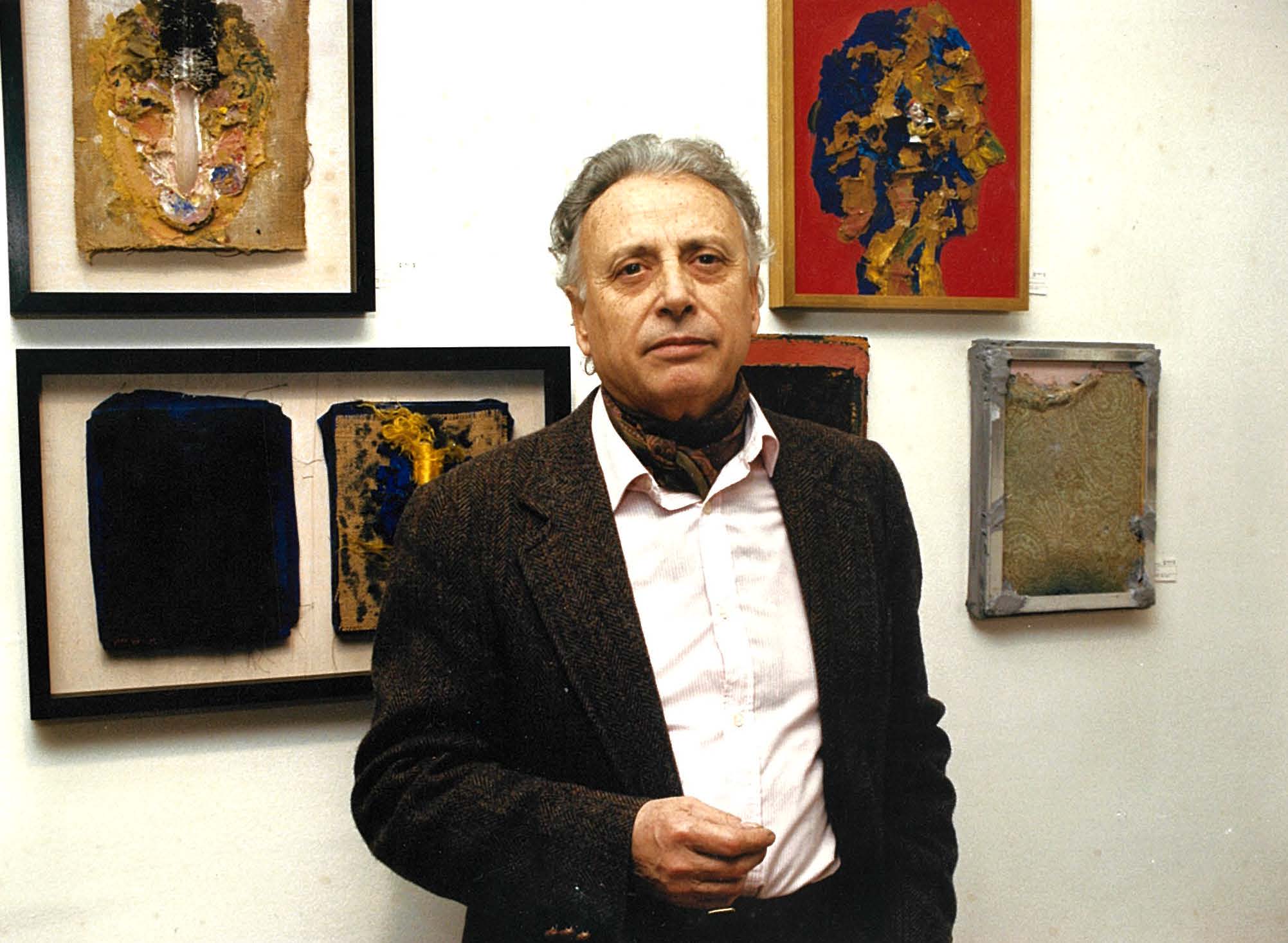 Grau-Garriga en una exposició a Sant Cugat l'any 1995