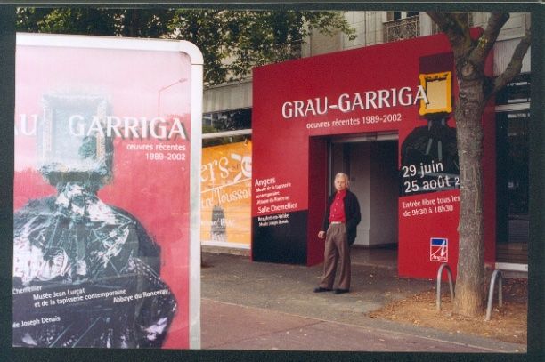 Grau-Garriga a una exposició d'Angers l'any 2002