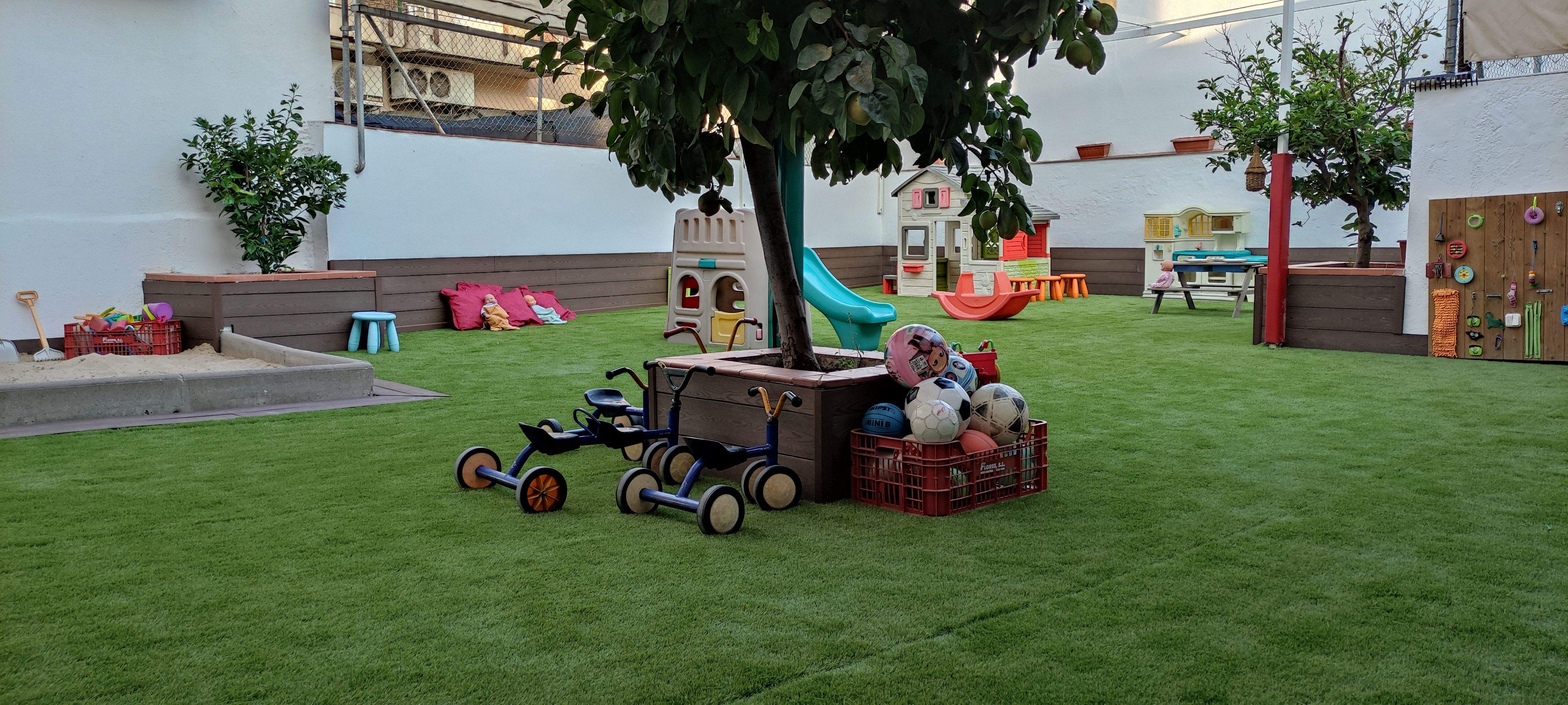 Nou pati de l'escola bressol Alba de Sant Cugat. FOTO: Cedida