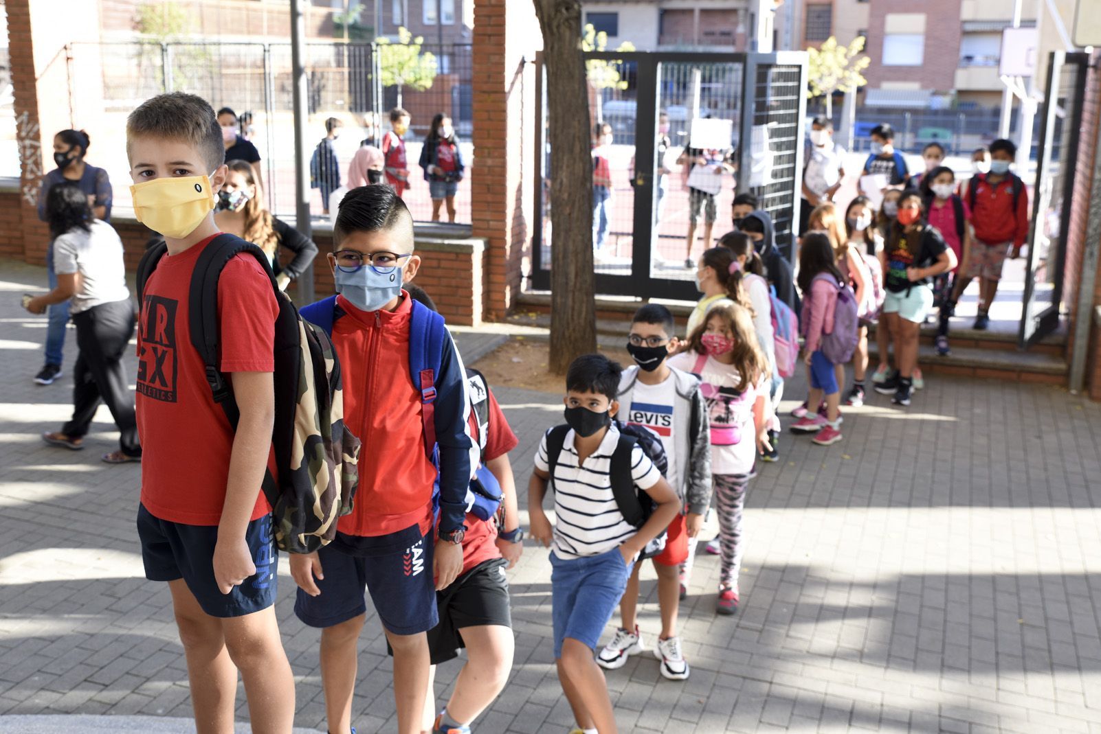 Primer dia d'escola del curs 2020-21 a Sant Cugat FOTO: Bernat Millet