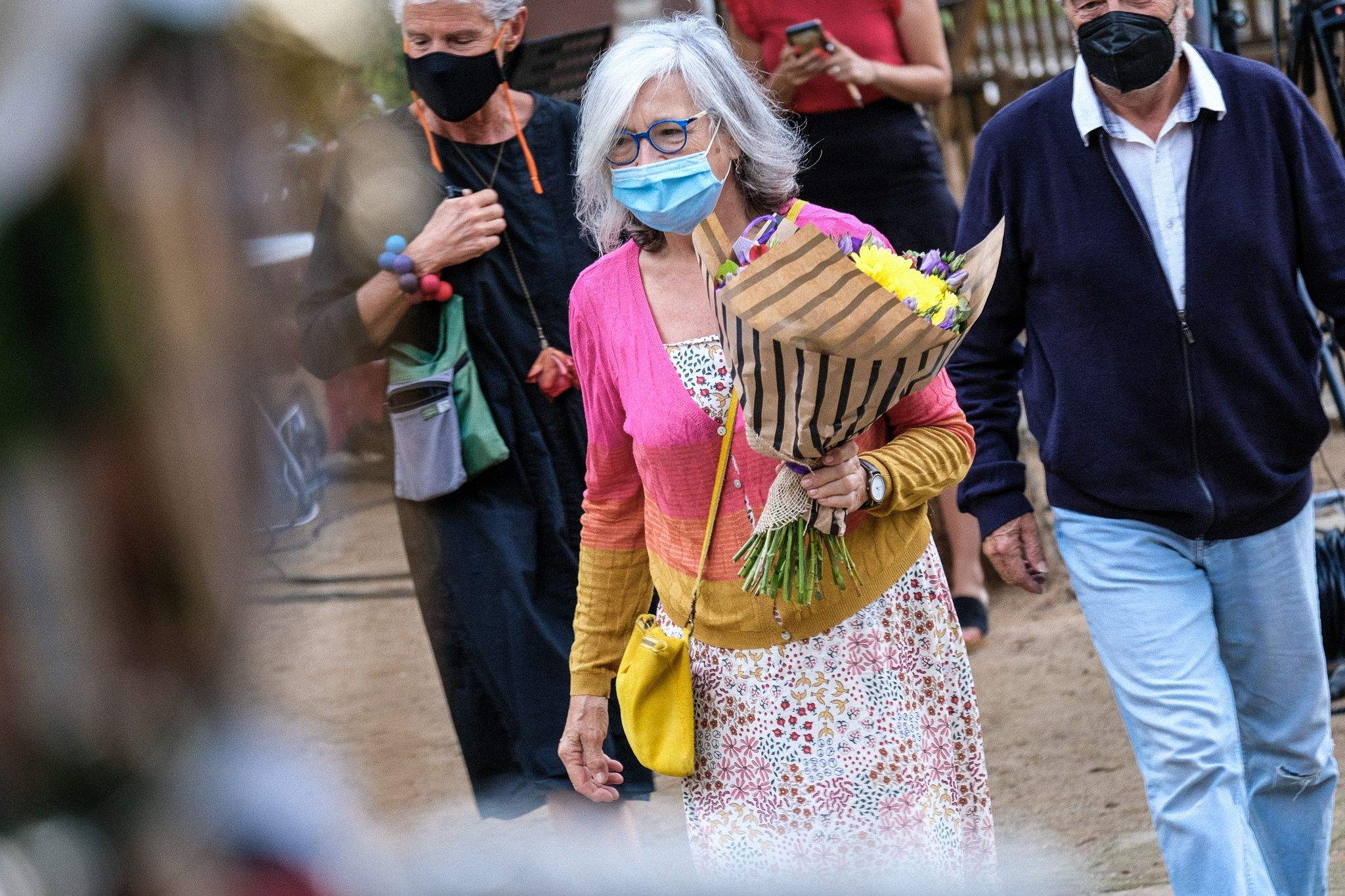 L'ofrena floral de les entitats i partits polítics durant la Diada Nacional de Catalunya. FOTO: Ale Gómez
