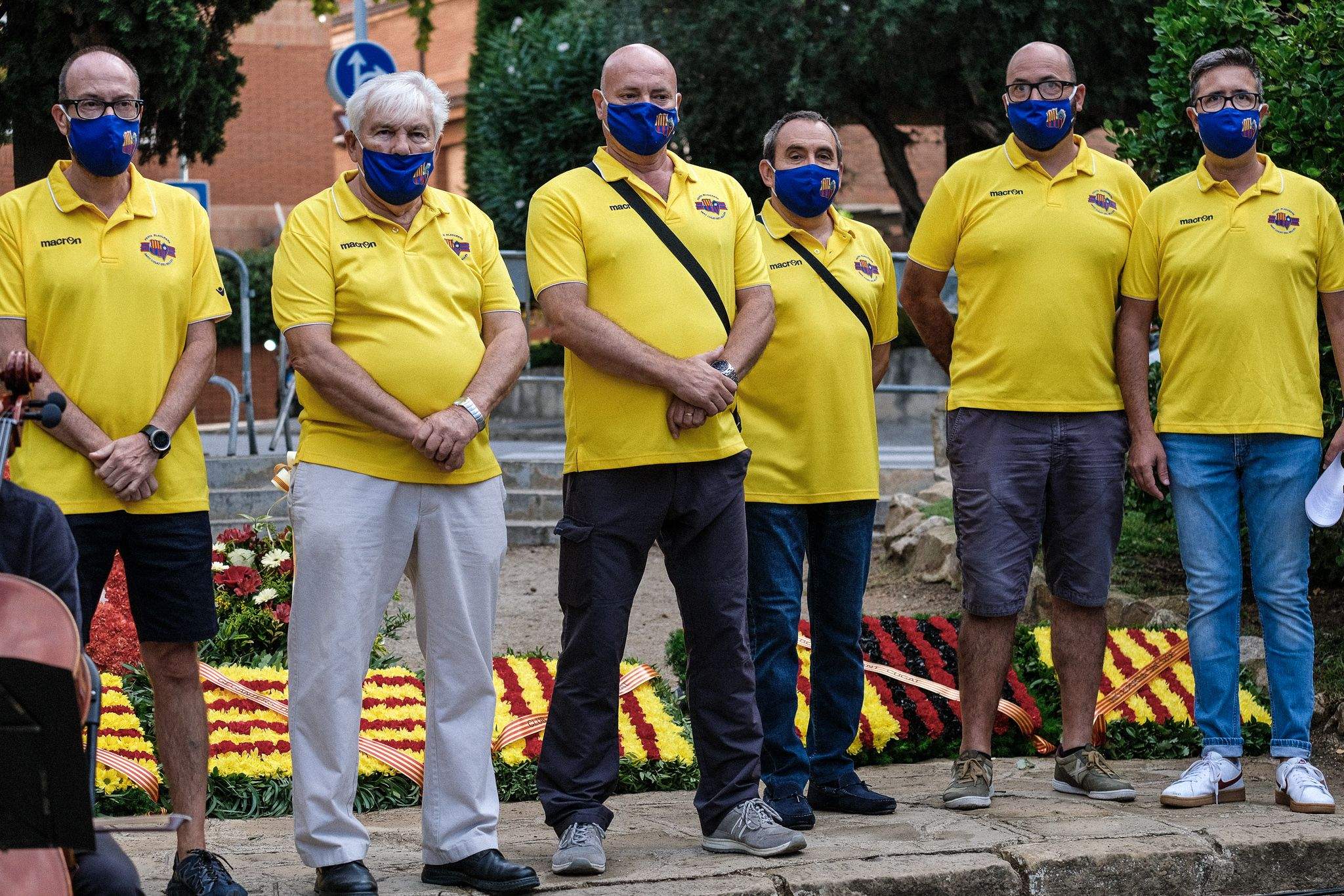 L'ofrena floral de les entitats i partits polítics durant la Diada Nacional de Catalunya. FOTO: Ale Gómez